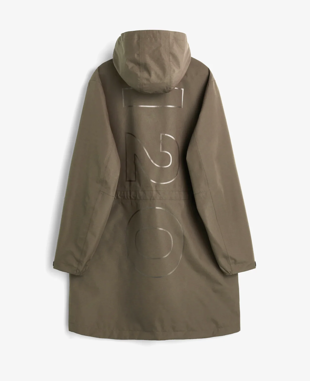 The Long Rømø Rain Parka by H2O Denmark - Dusty Oak - Image 5