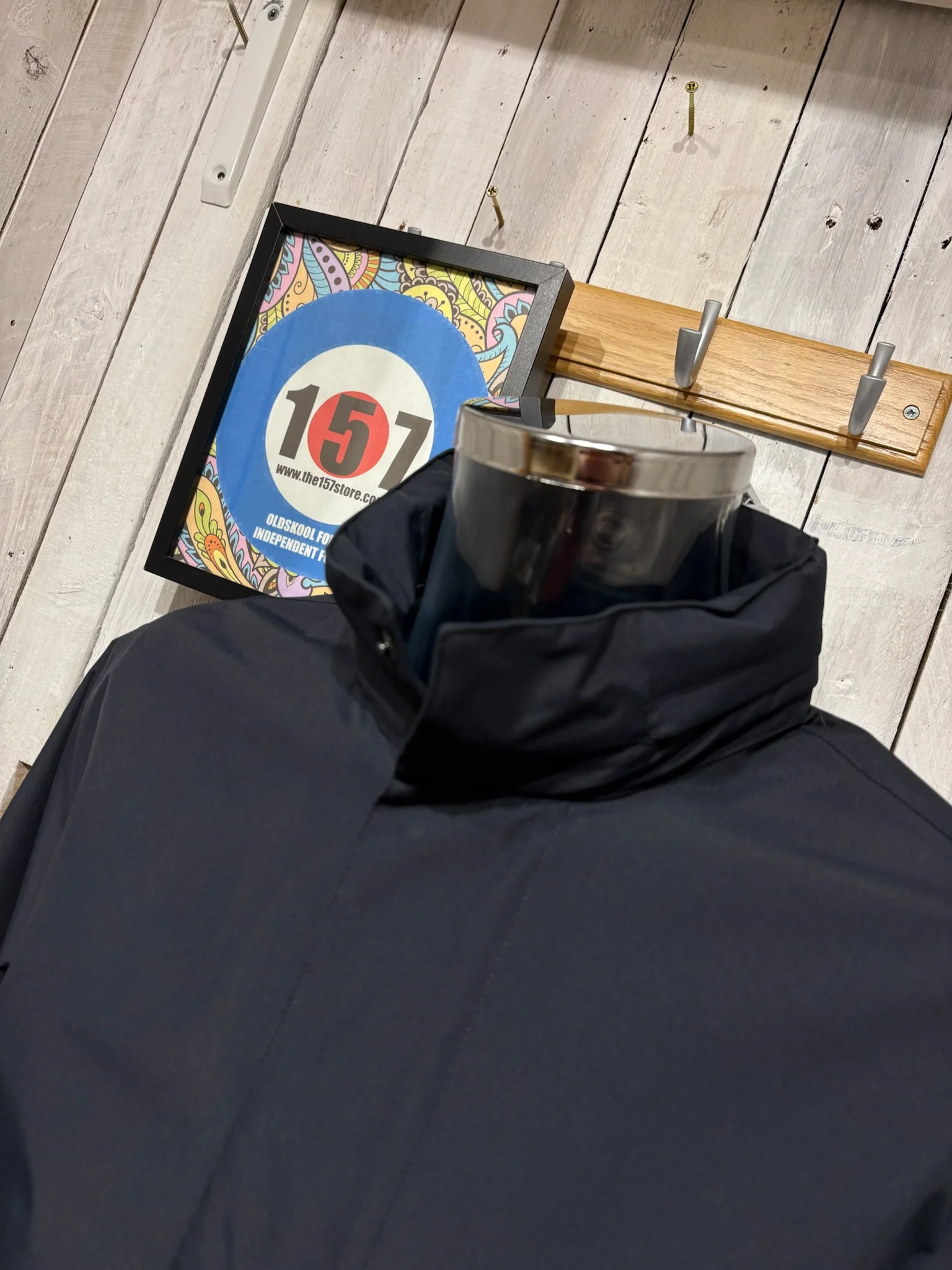 The Long Rømø Rain Parka by H2O Denmark - Navy - Image 3