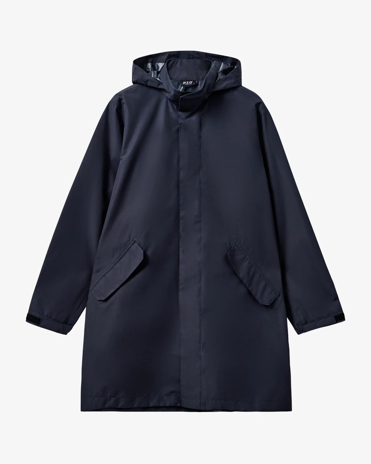 The Long Rømø Rain Parka by H2O Denmark - Navy - Image 5