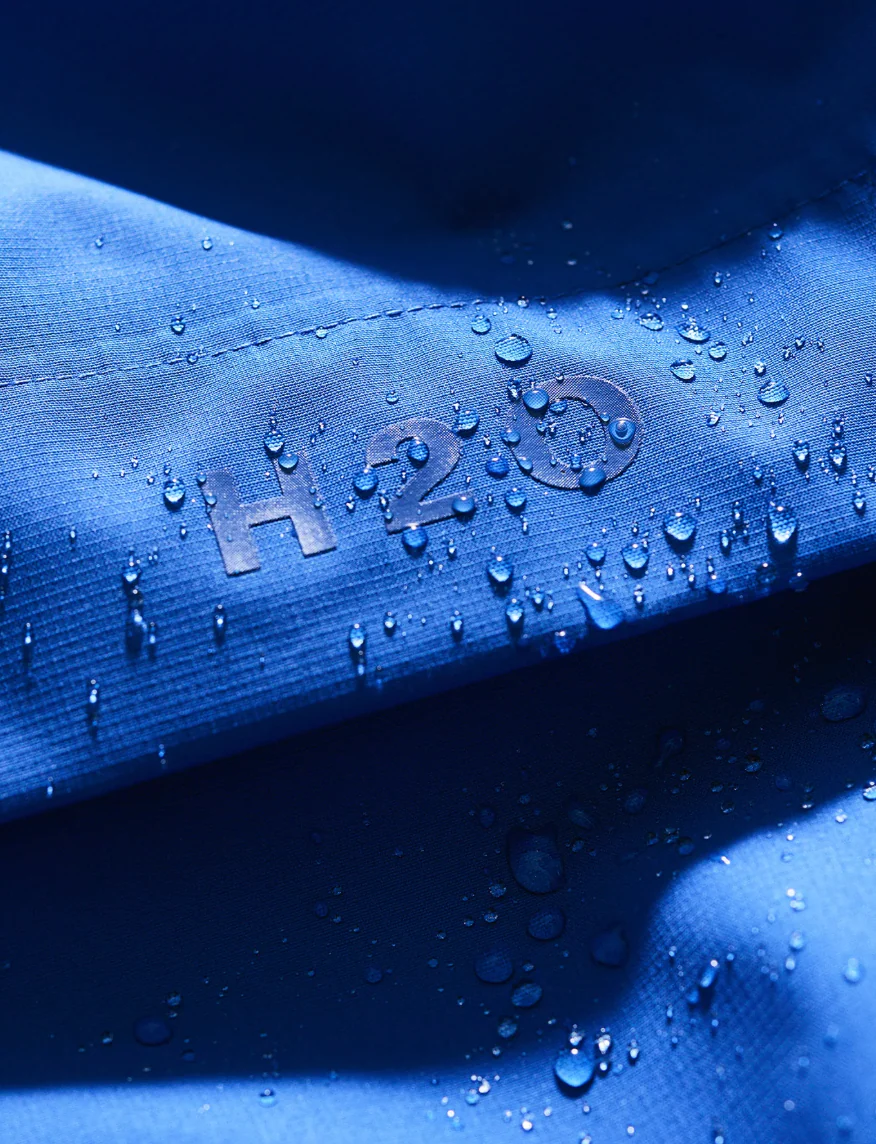 The Long Rømø Rain Parka by H2O Denmark - Royal Blue - Image 3