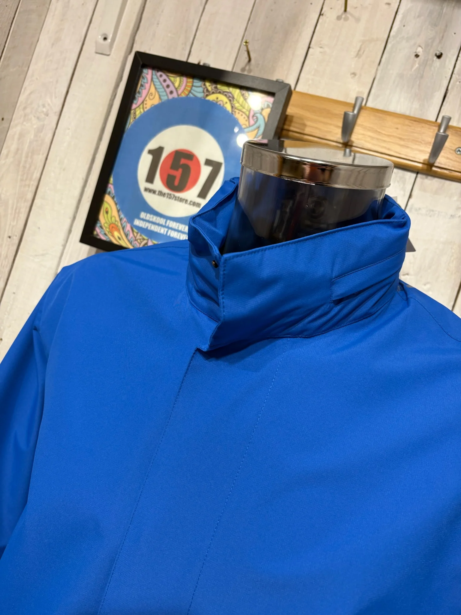 The Long Rømø Rain Parka by H2O Denmark - Royal Blue - Image 5