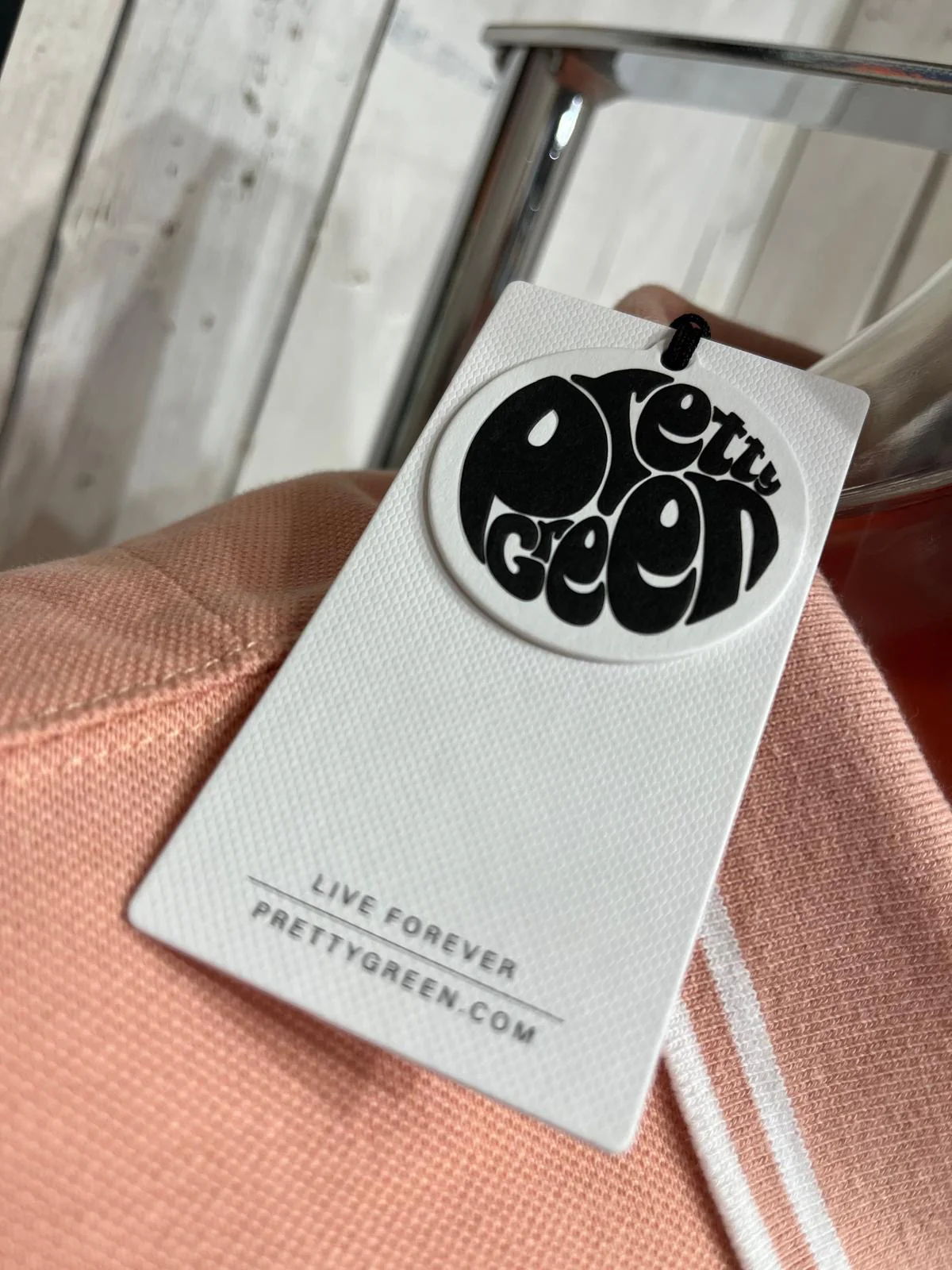 Pretty Green Barton Tipped Polo - Dusty Pink - Image 3