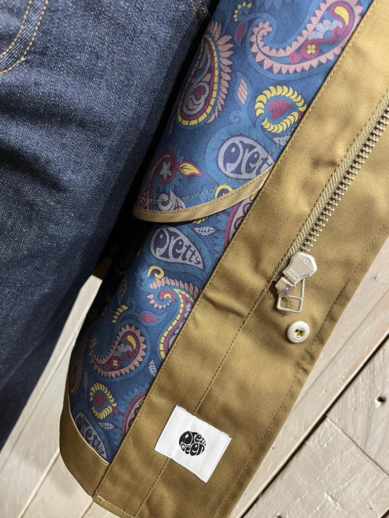 Pretty Green Bonded Parka - Khaki (Paisley Lined) - Image 4
