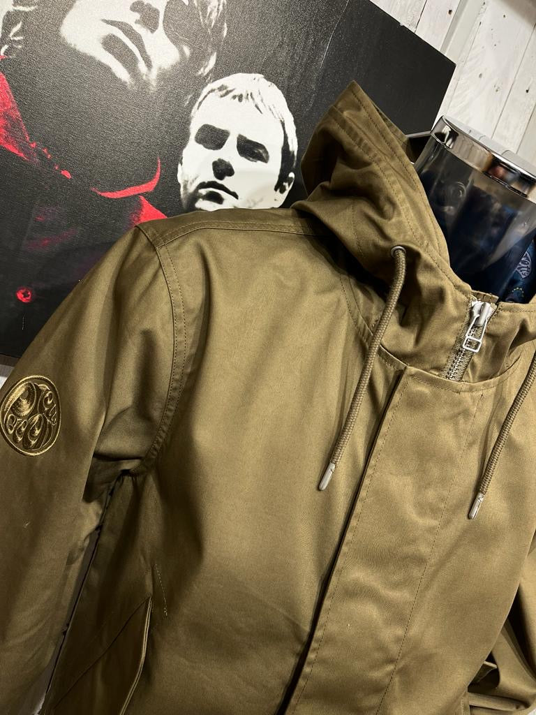 Pretty Green Bonded Parka - Khaki (Paisley Lined) - Image 5