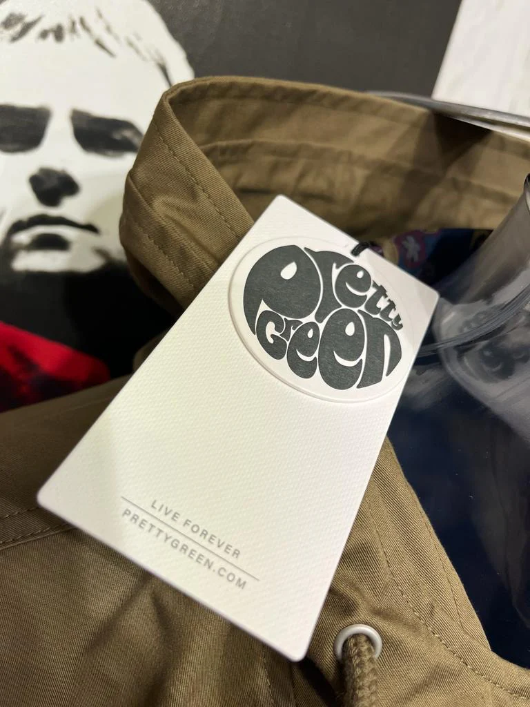 Pretty Green Bonded Parka - Khaki (Paisley Lined) - Image 6