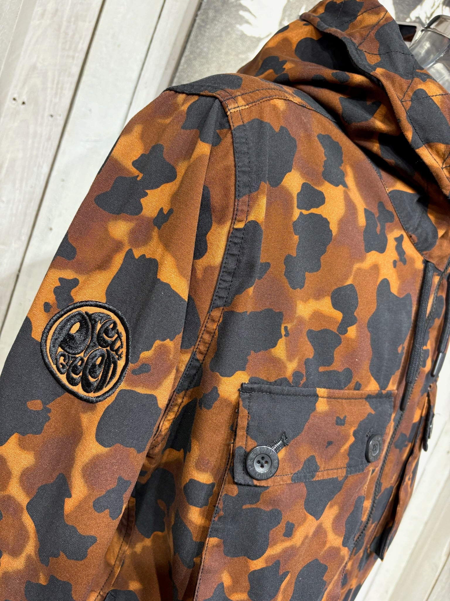 Pretty Green Brindle Camo Jacket - Brown - Image 3