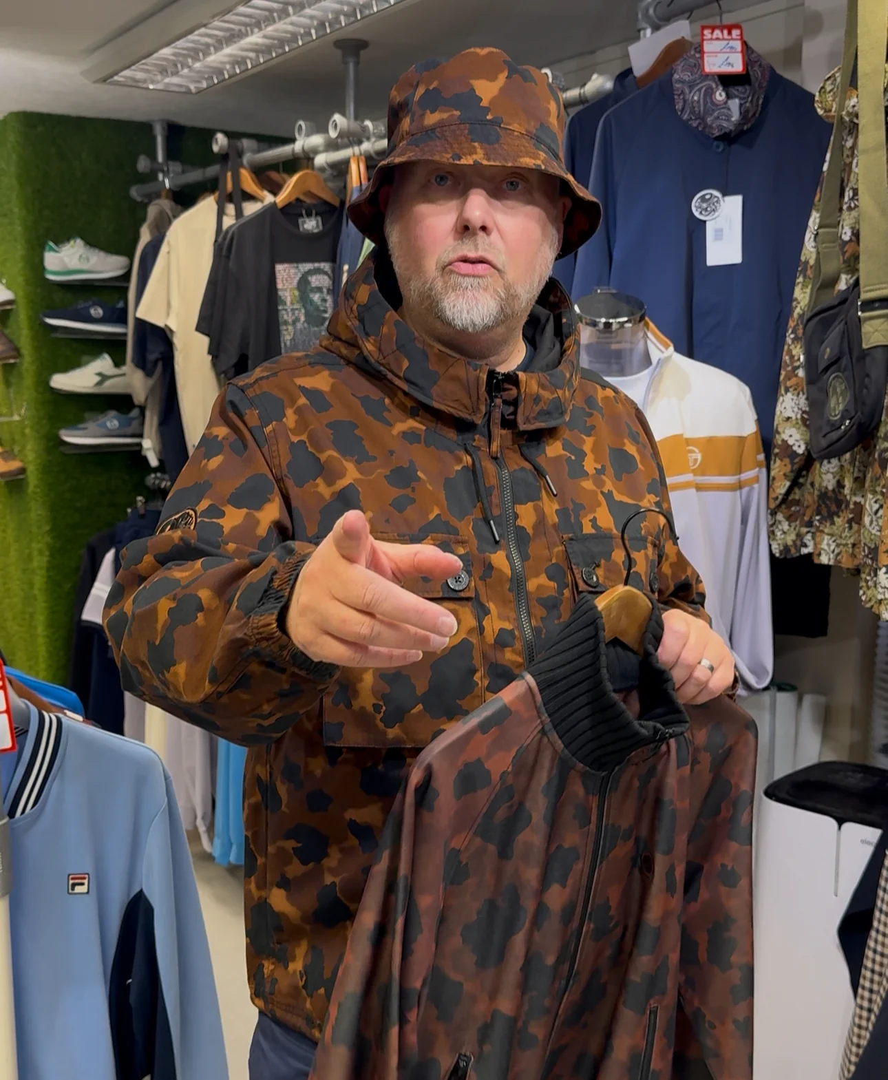 Pretty Green Brindle Camo Jacket - Brown - Image 4