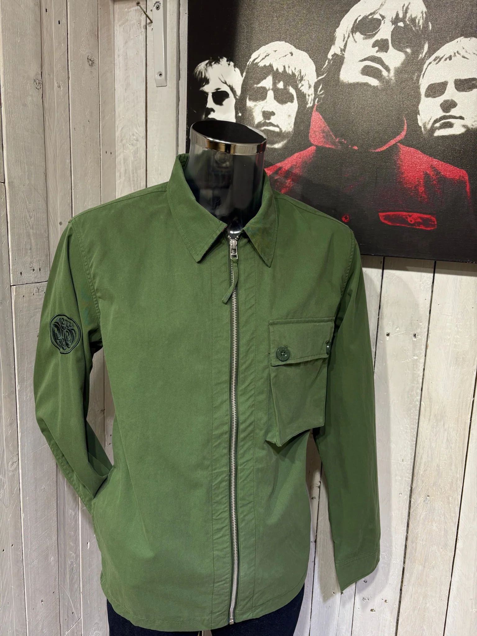 Pretty Green Feltham Overshirt / Jacket - NEW 2026 - Khaki