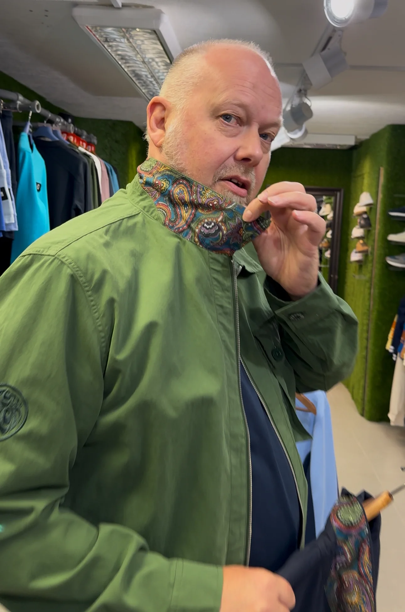 Pretty Green Feltham Overshirt / Jacket - NEW 2026 - Khaki - Image 2
