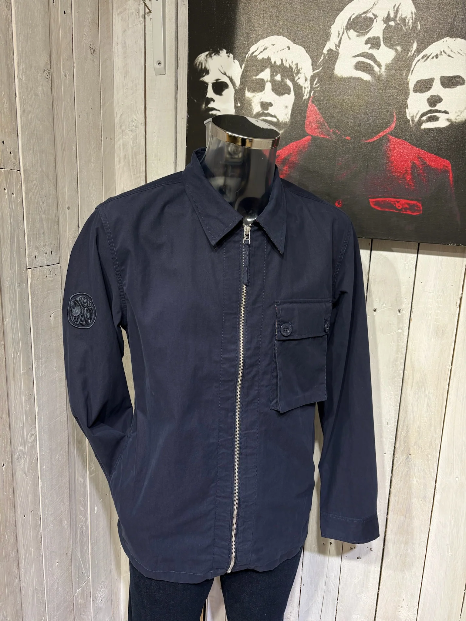 Pretty Green Feltham Overshirt / Jacket - NEW 2026 - Navy