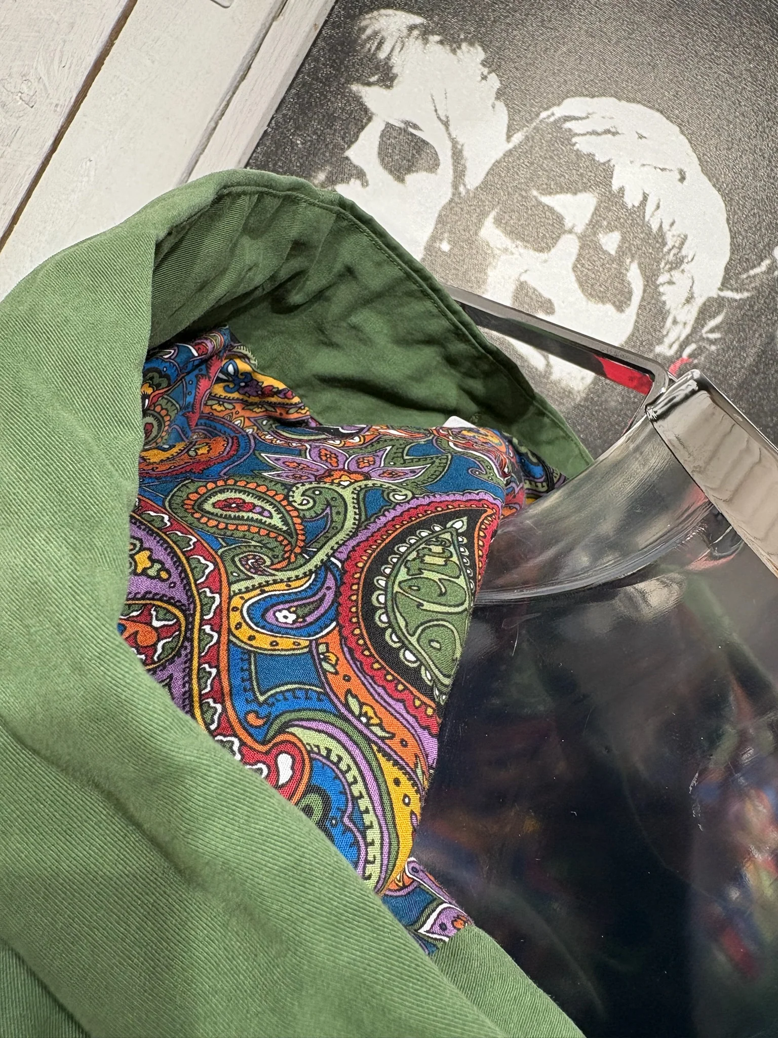Pretty Green Feltham Parka - NEW 2026 - Khaki (Paisley Hood) - Image 3