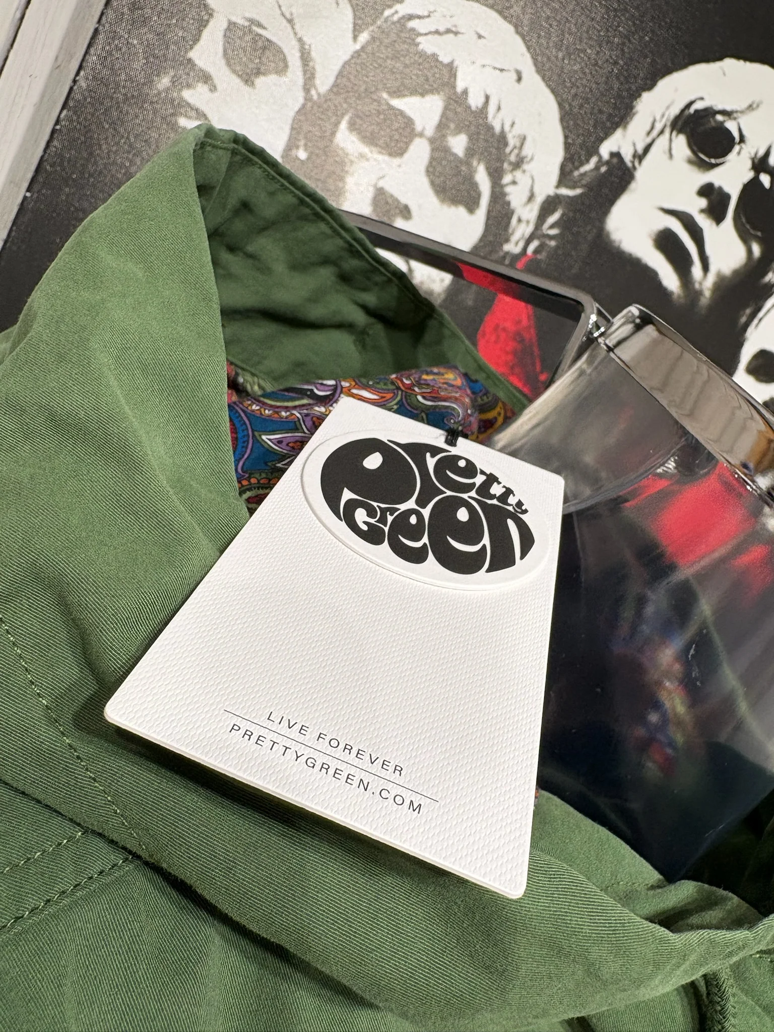 Pretty Green Feltham Parka - NEW 2026 - Khaki (Paisley Hood) - Image 4
