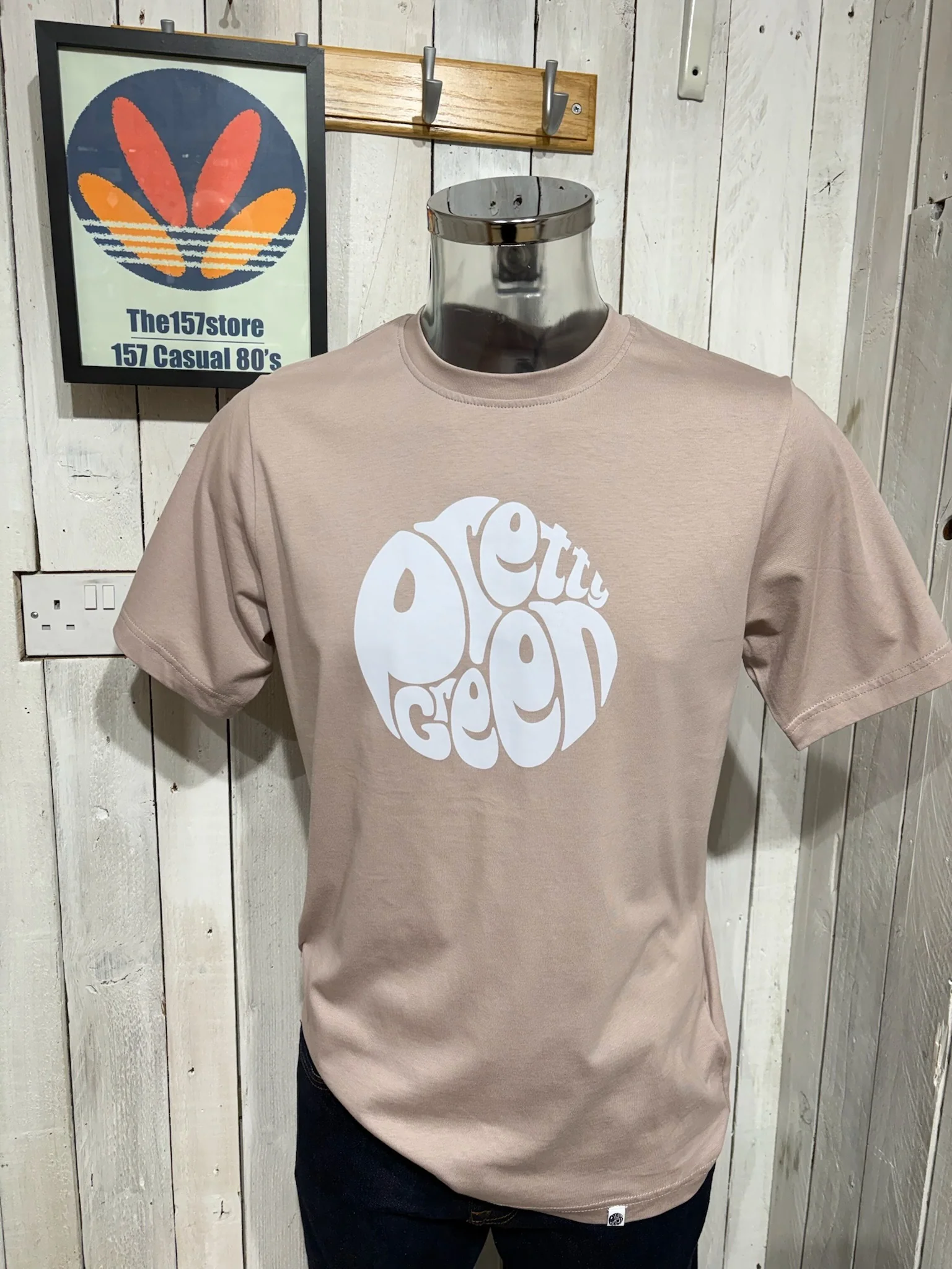 Pretty Green Gillespie - NEW SS26 - Logo Tee - Dusky Pink