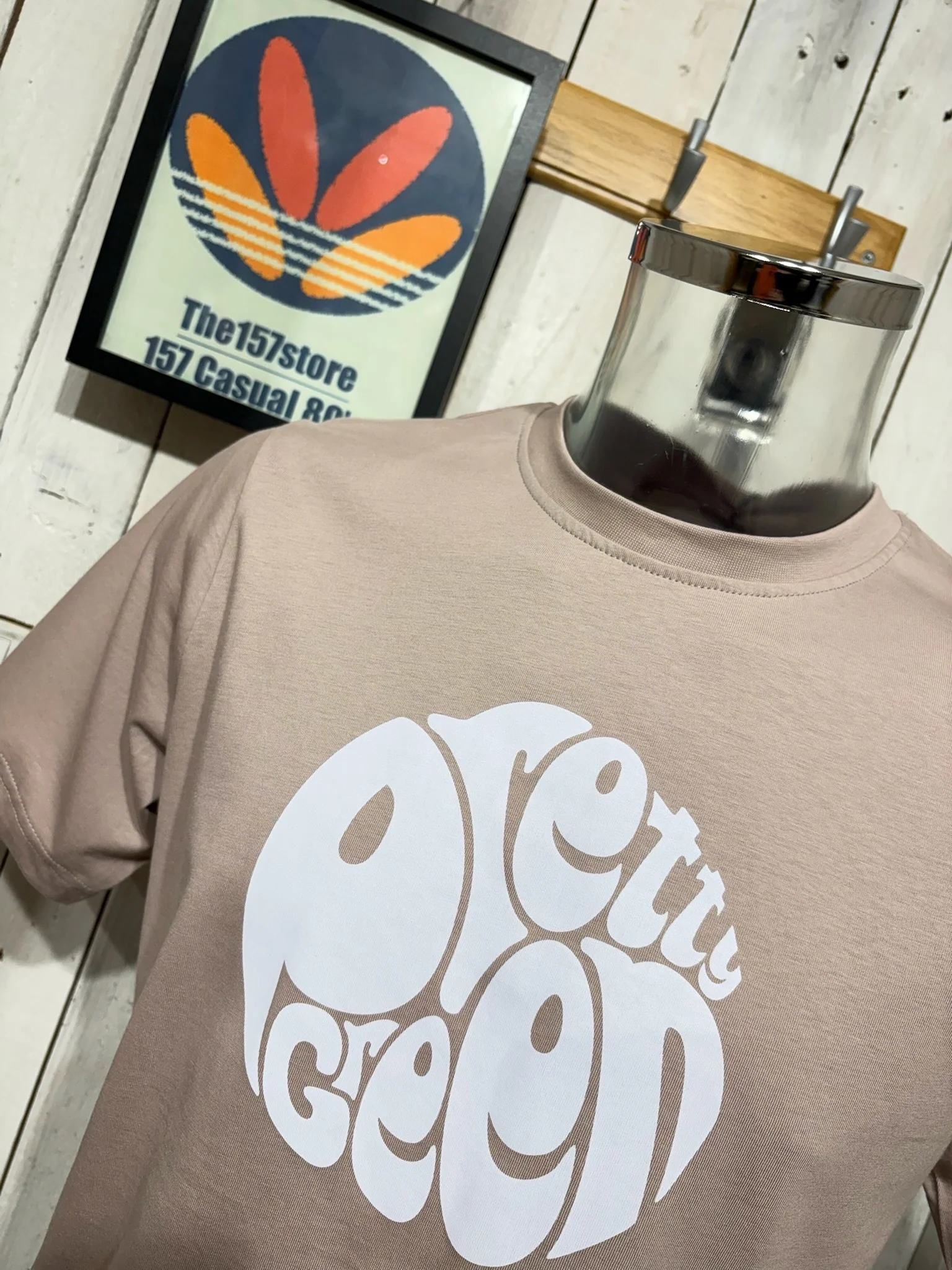 Pretty Green Gillespie - NEW SS26 - Logo Tee - Dusky Pink - Image 2