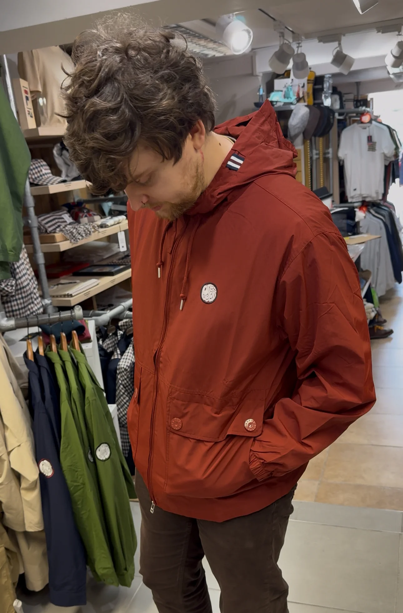 Pretty Green Live Forever Jacket - Spice Red - Image 7