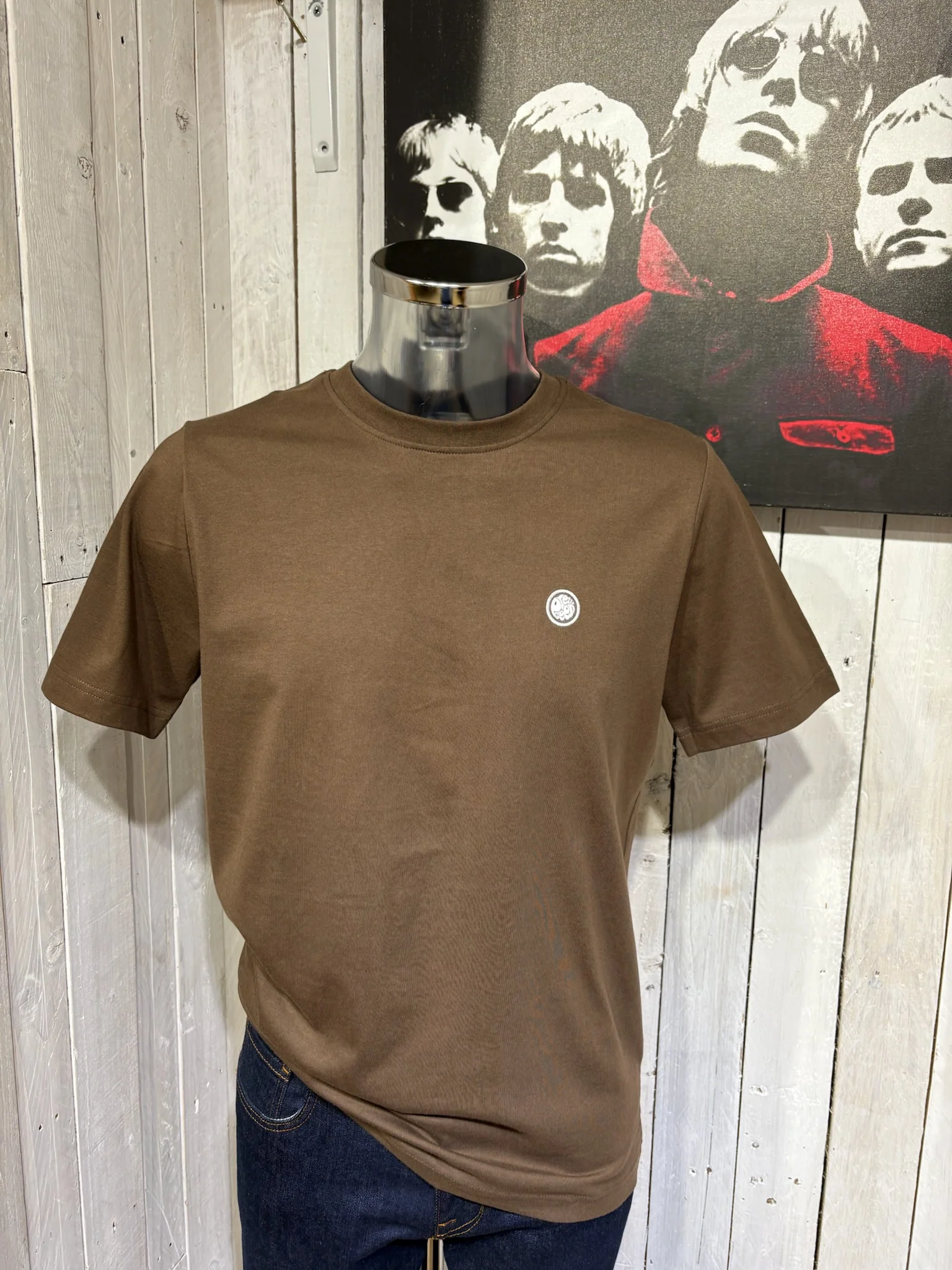 Pretty Green Mitchell Tee - NEW SUMMER 2026 - Choc Brown