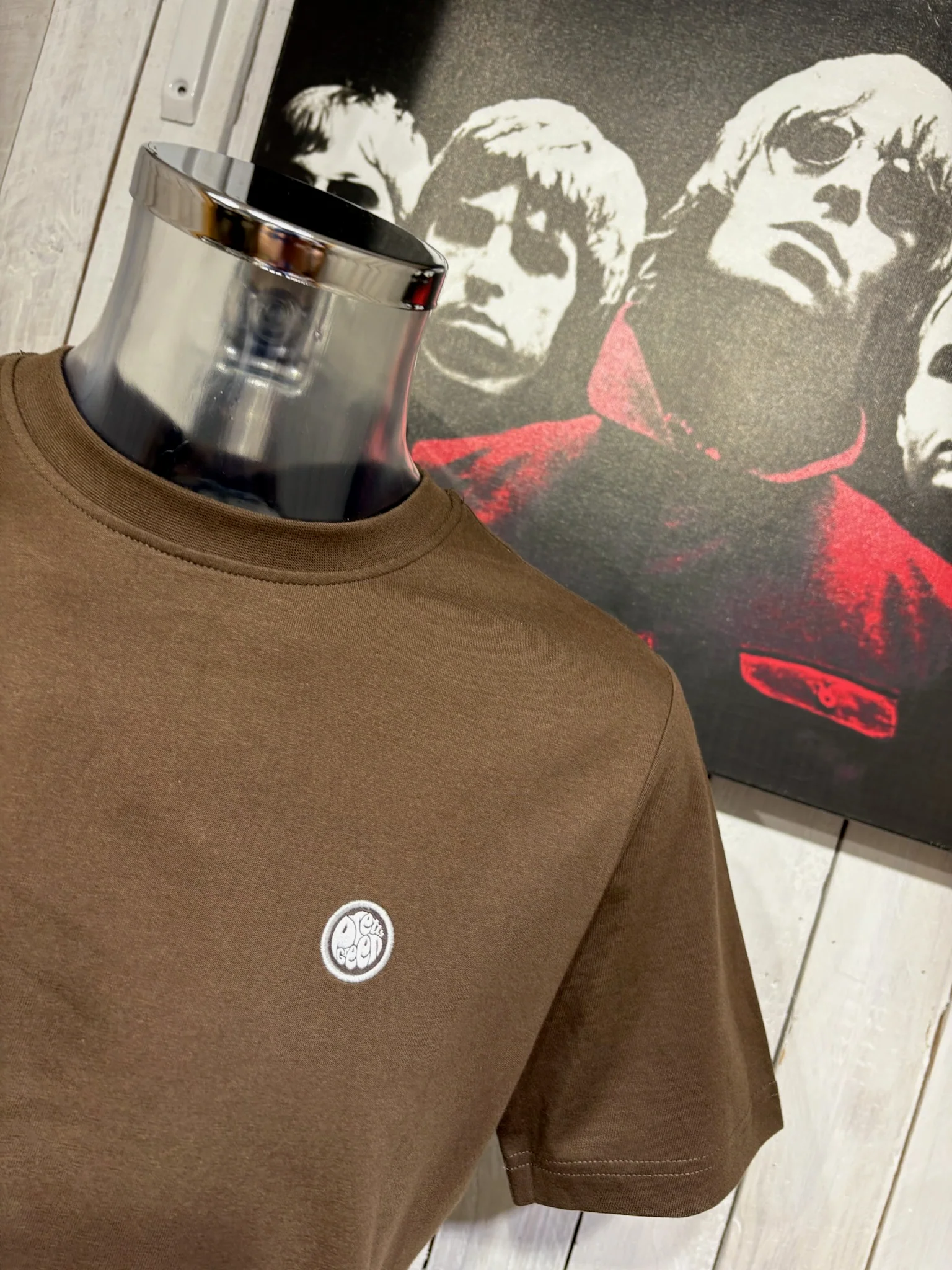 Pretty Green Mitchell Tee - NEW SUMMER 2026 - Choc Brown - Image 2