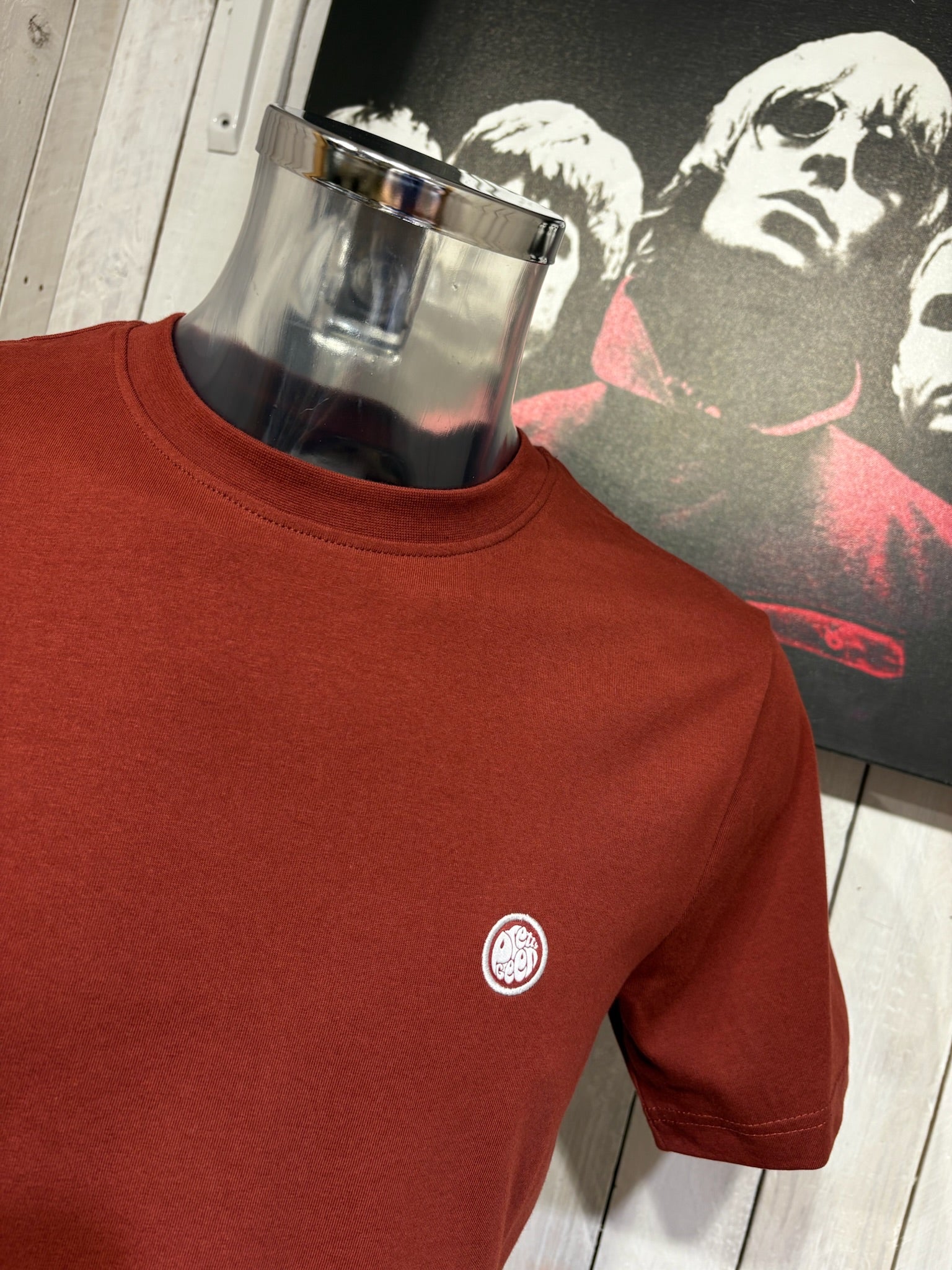 Pretty Green Mitchell Tee - NEW SUMMER 2026 - Dark Burgundy - Image 2