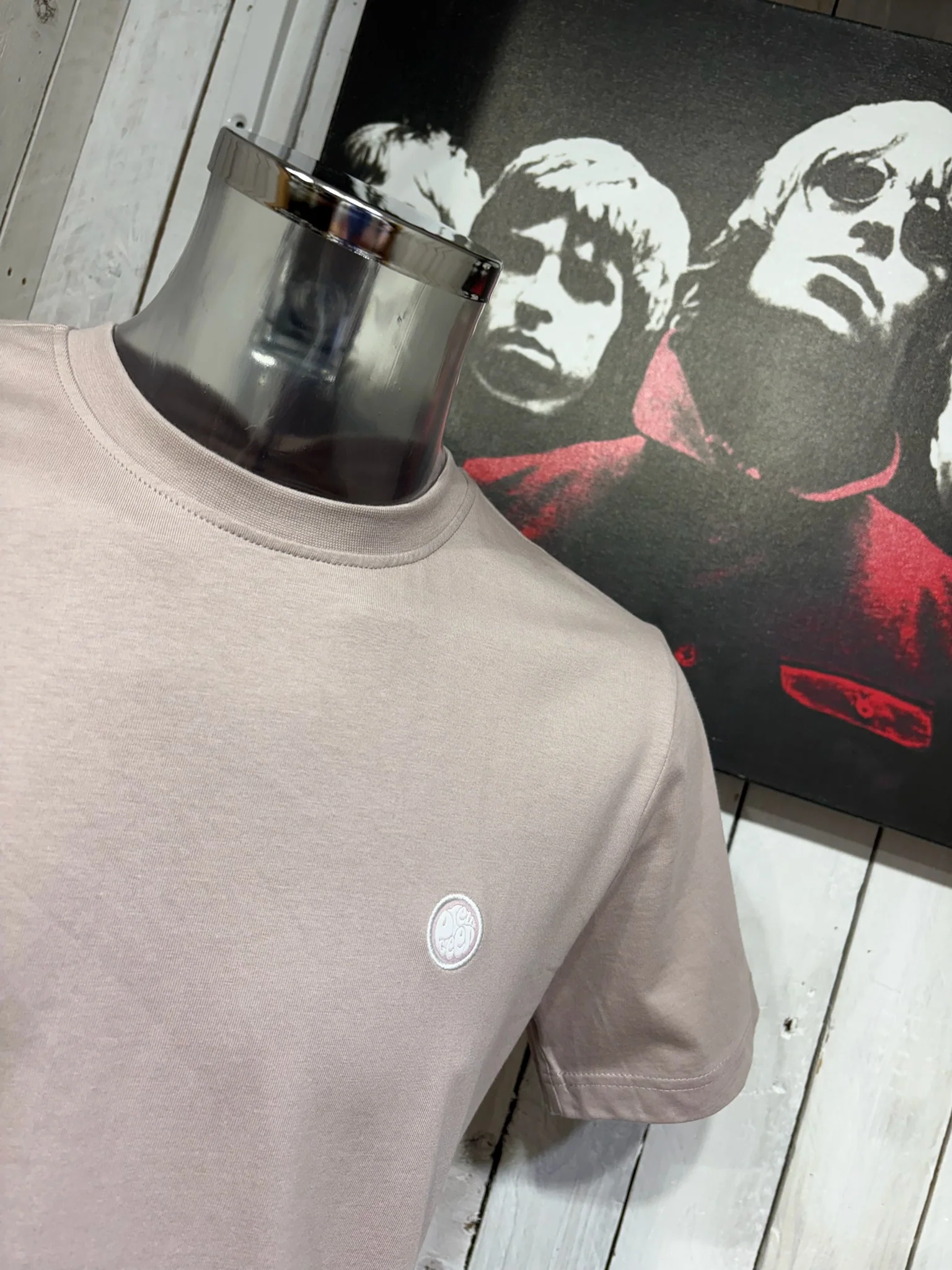 Pretty Green Mitchell Tee - NEW SUMMER 2026 - Dusky Pink - Image 2