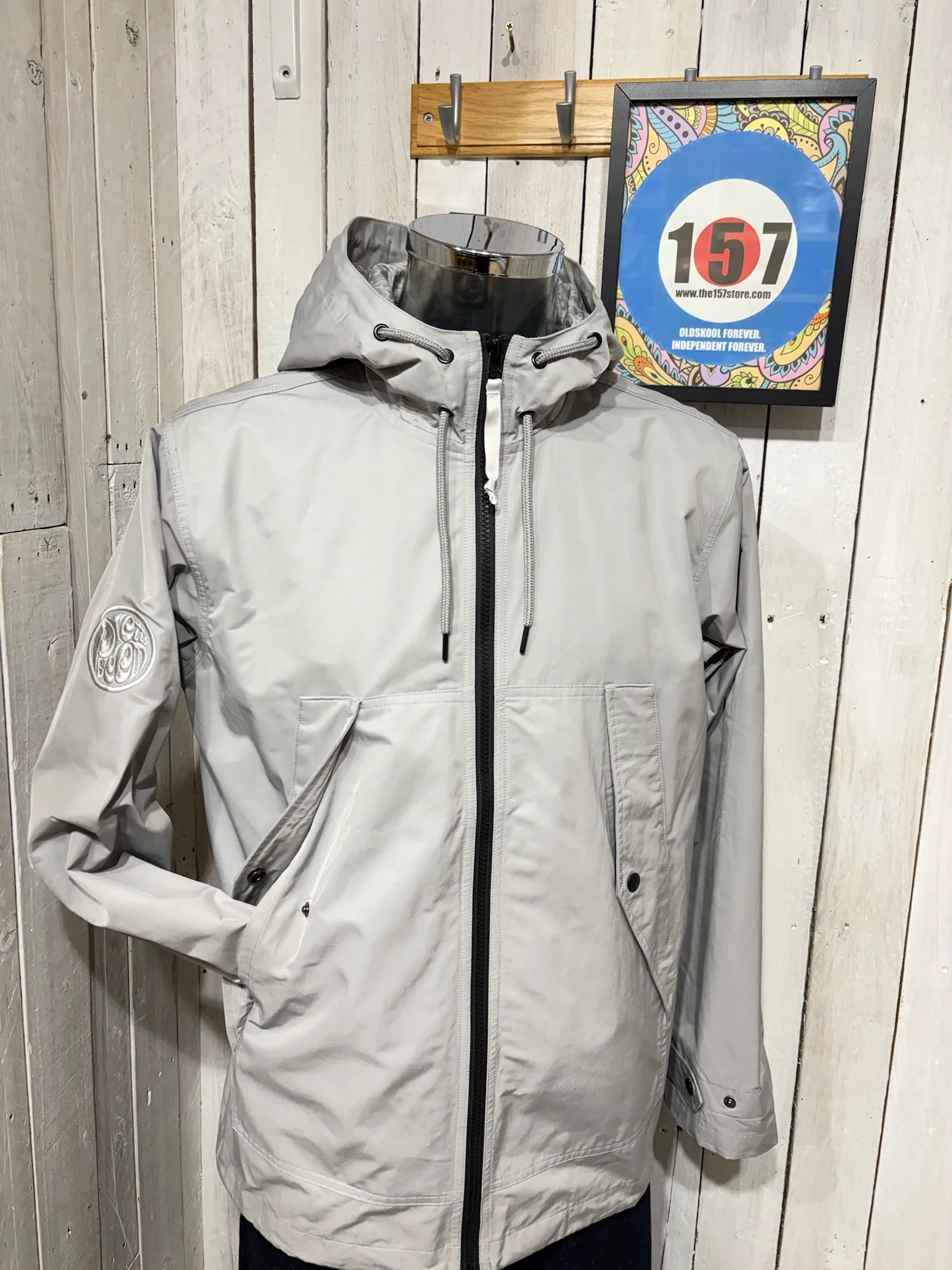 Pretty Green NEW Ridley Parka - Grey