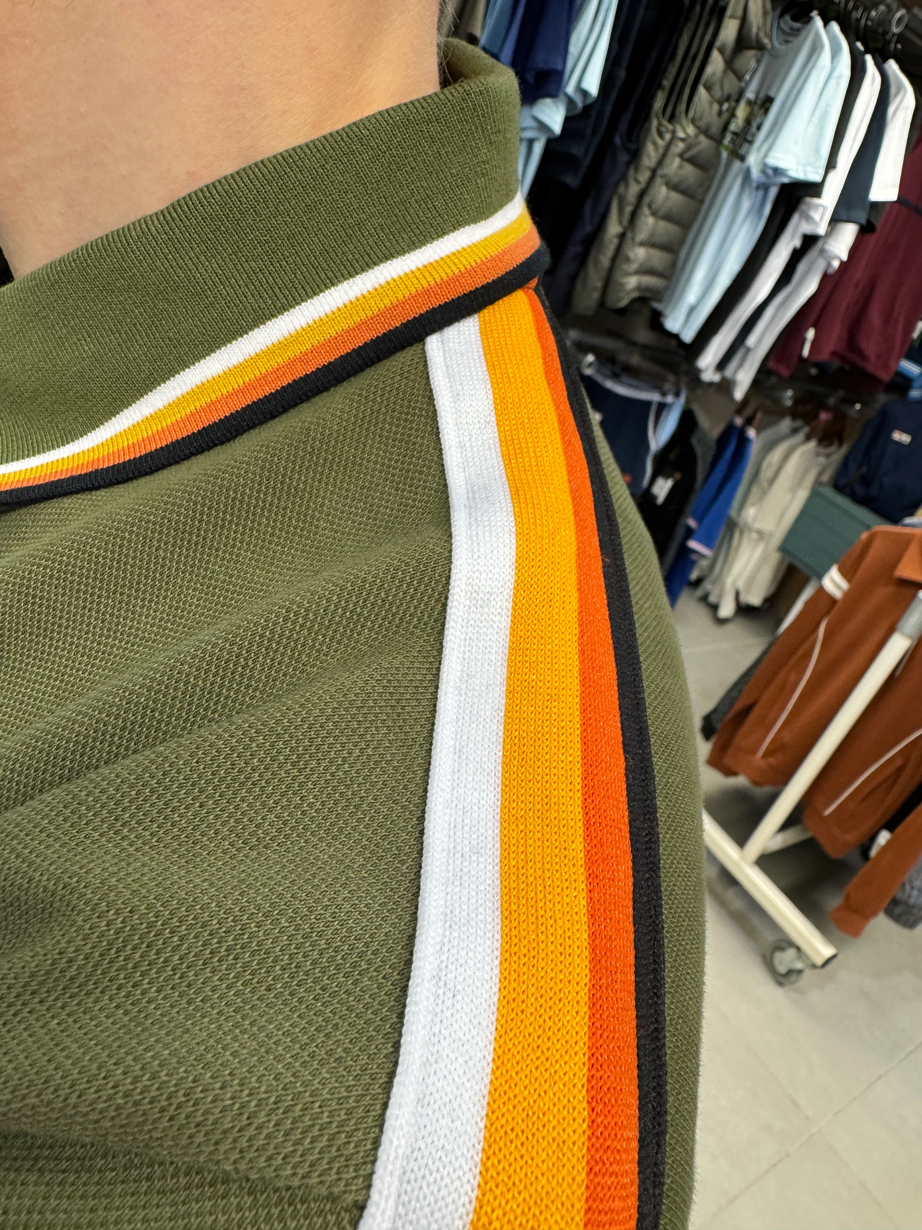 Pretty Green Pennington Tape Polo - Khaki - Image 4