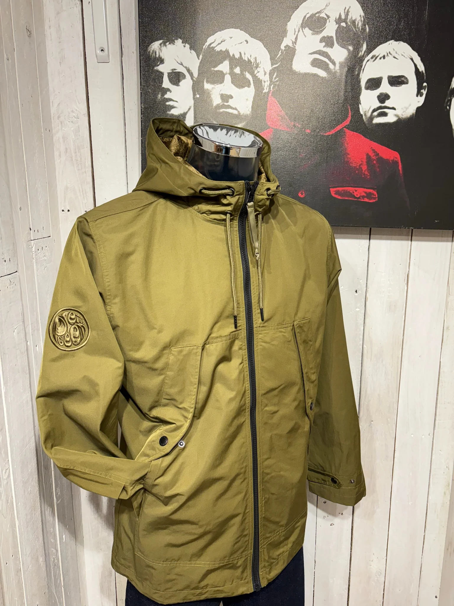 Pretty Green NEW Ridley Parka  - Khaki