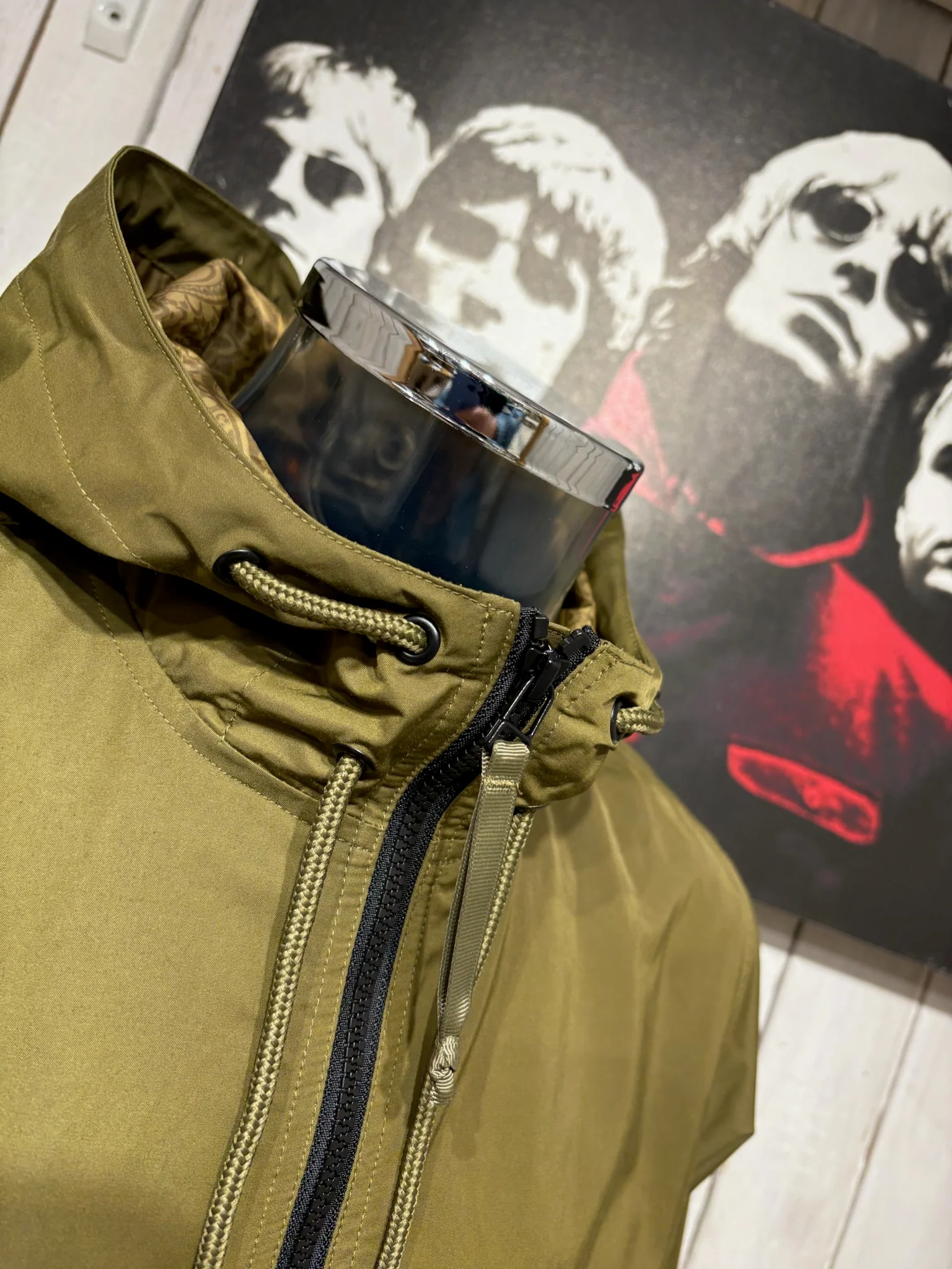 Pretty Green NEW Ridley Parka  - Khaki - Image 2