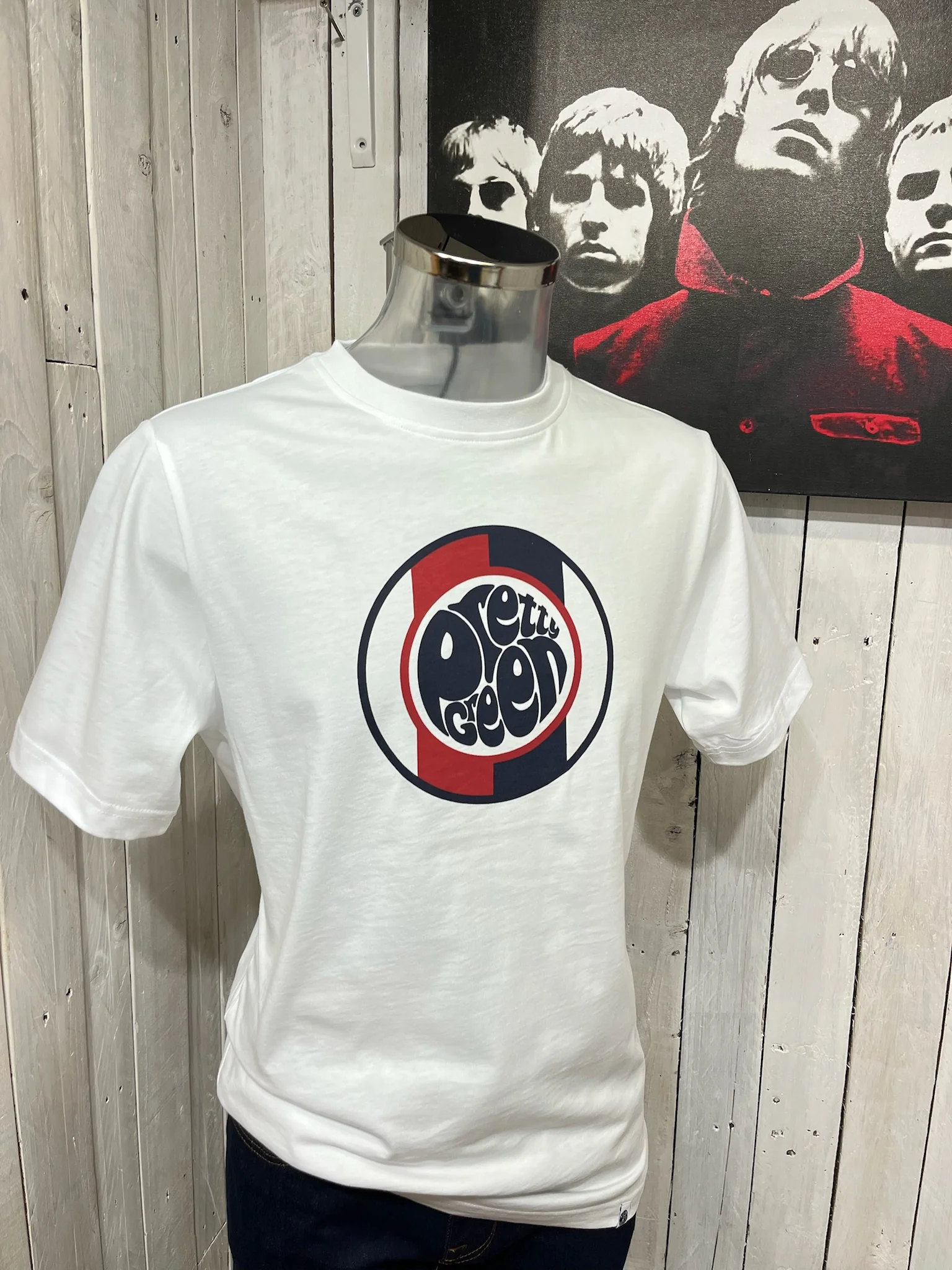 Pretty Green Tilby Logo Tee - White