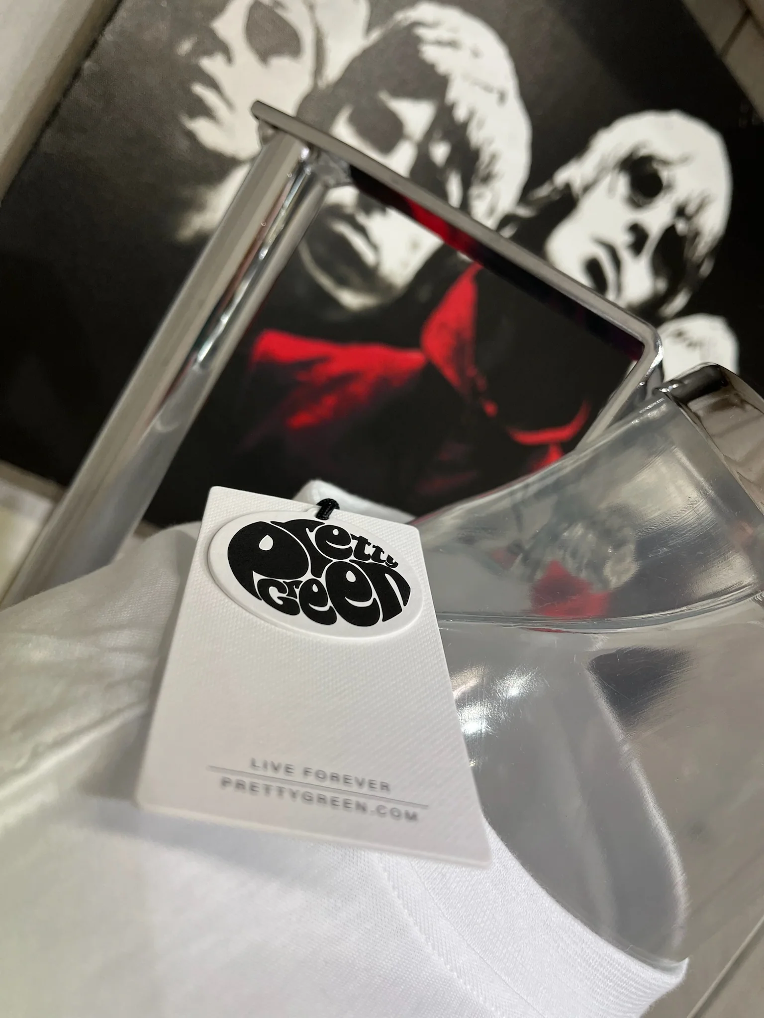 Pretty Green Tilby Logo Tee - White - Image 3