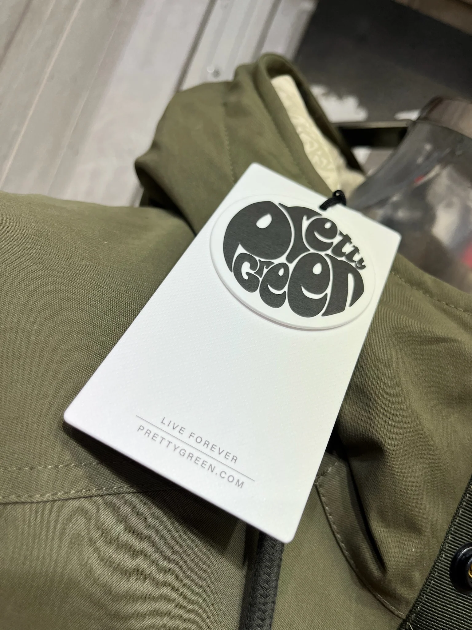 Pretty Green Watson Parka - Khaki (Detachable fur collar) - Image 4
