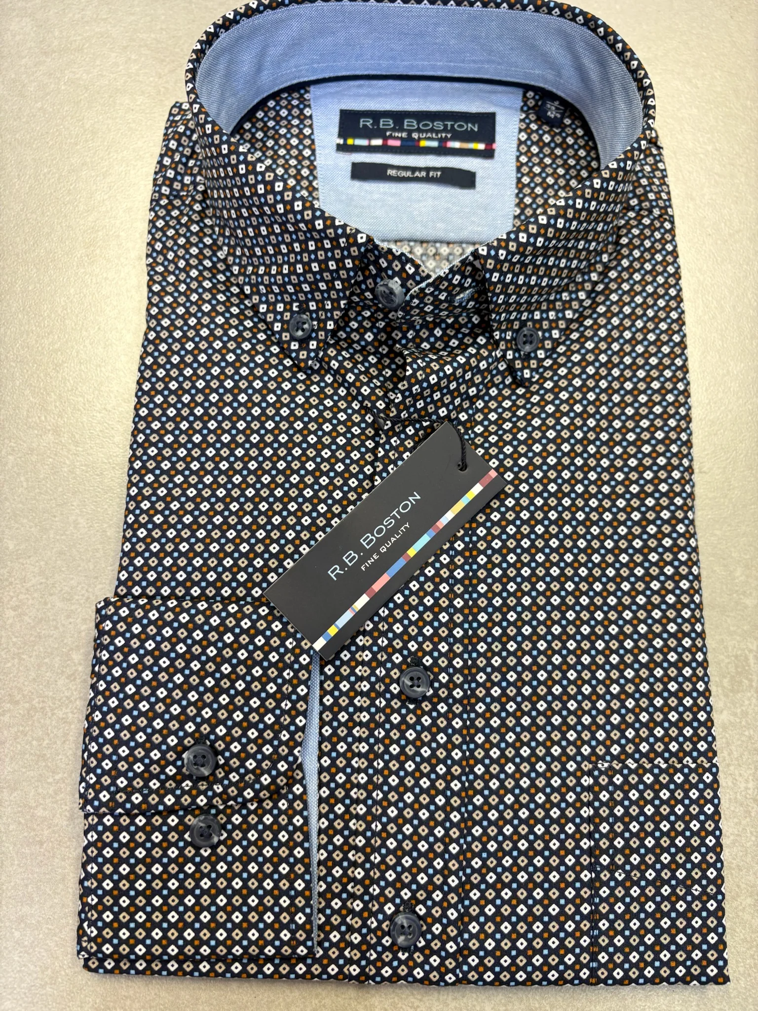 RB Boston Diamond Long Sleeve Shirt - Black 812 - Image 4