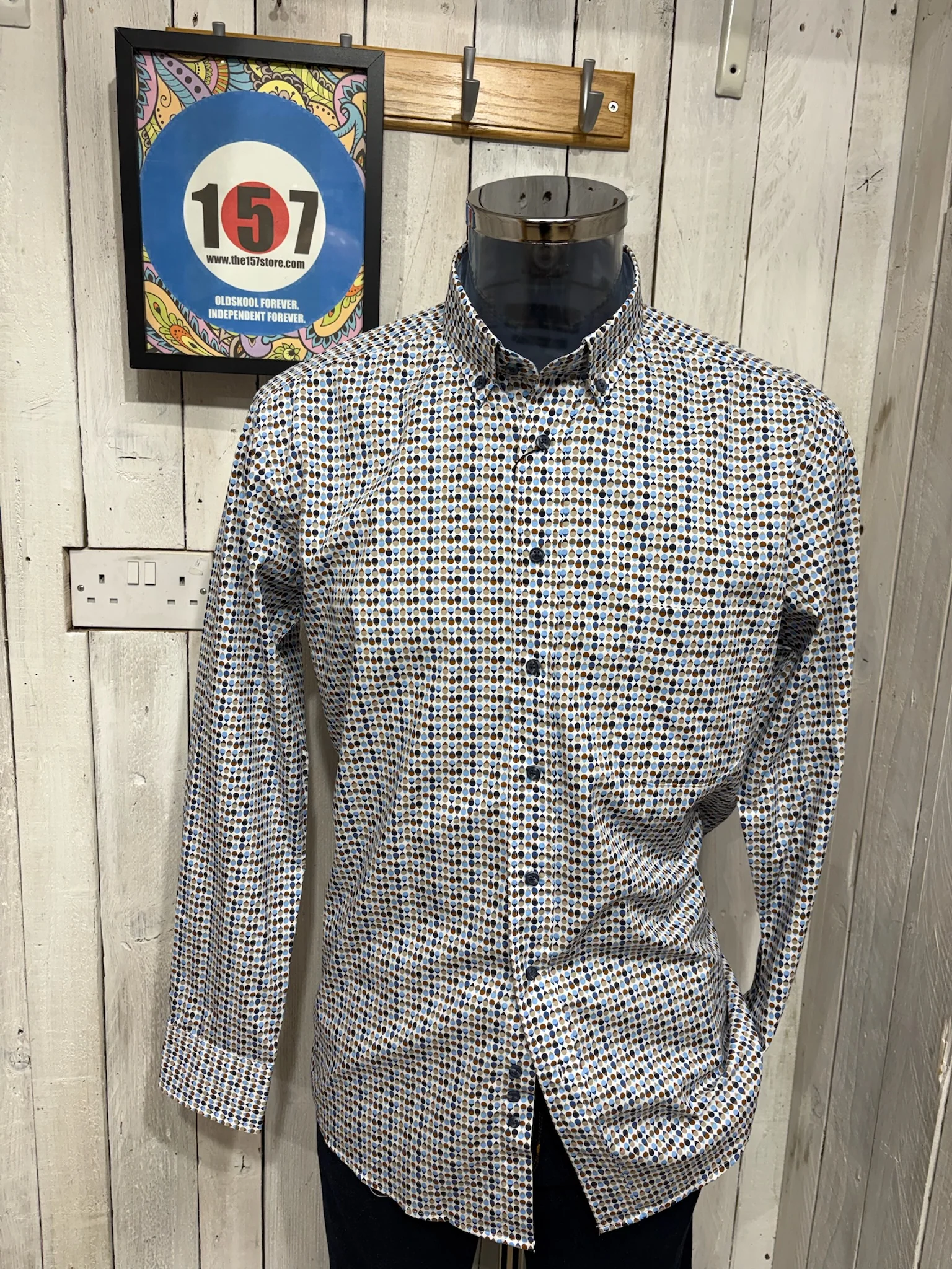 RB Boston Plectrum Long Sleeve Shirt - Multi 624 - Image 4