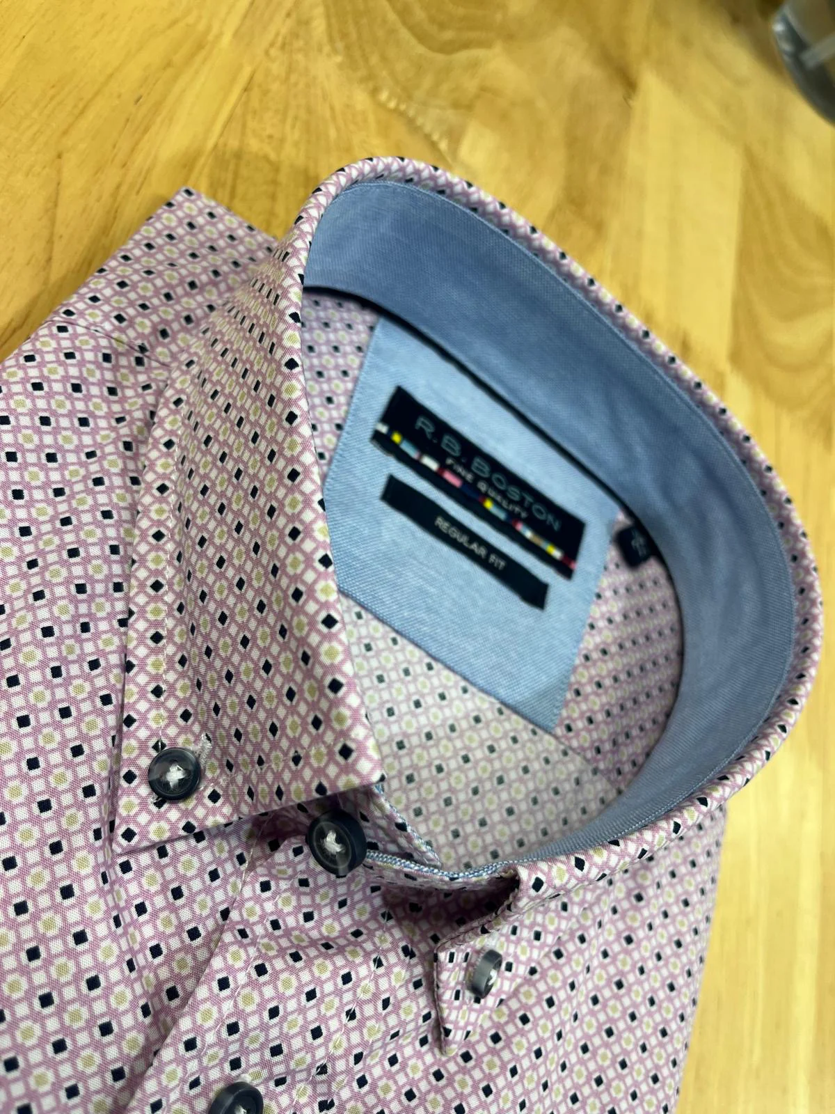 RB Boston Reynolds Pattern Shirt - Lilac - Image 3