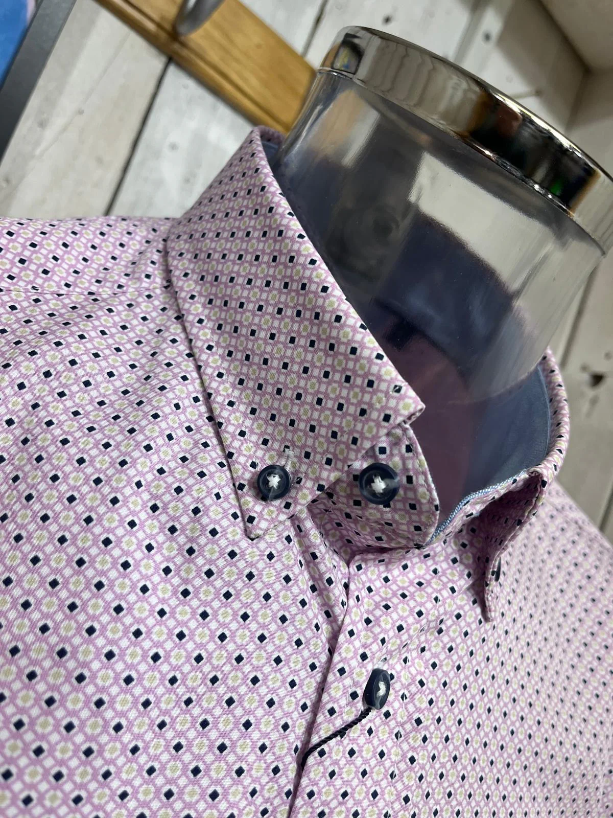 RB Boston Reynolds Pattern Shirt - Lilac - Image 5