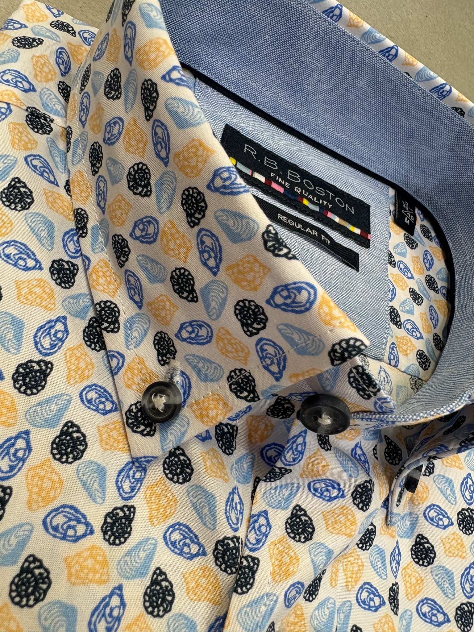 RB Boston Seashell Short Sleeve Shirt - Multi 604 - Image 3