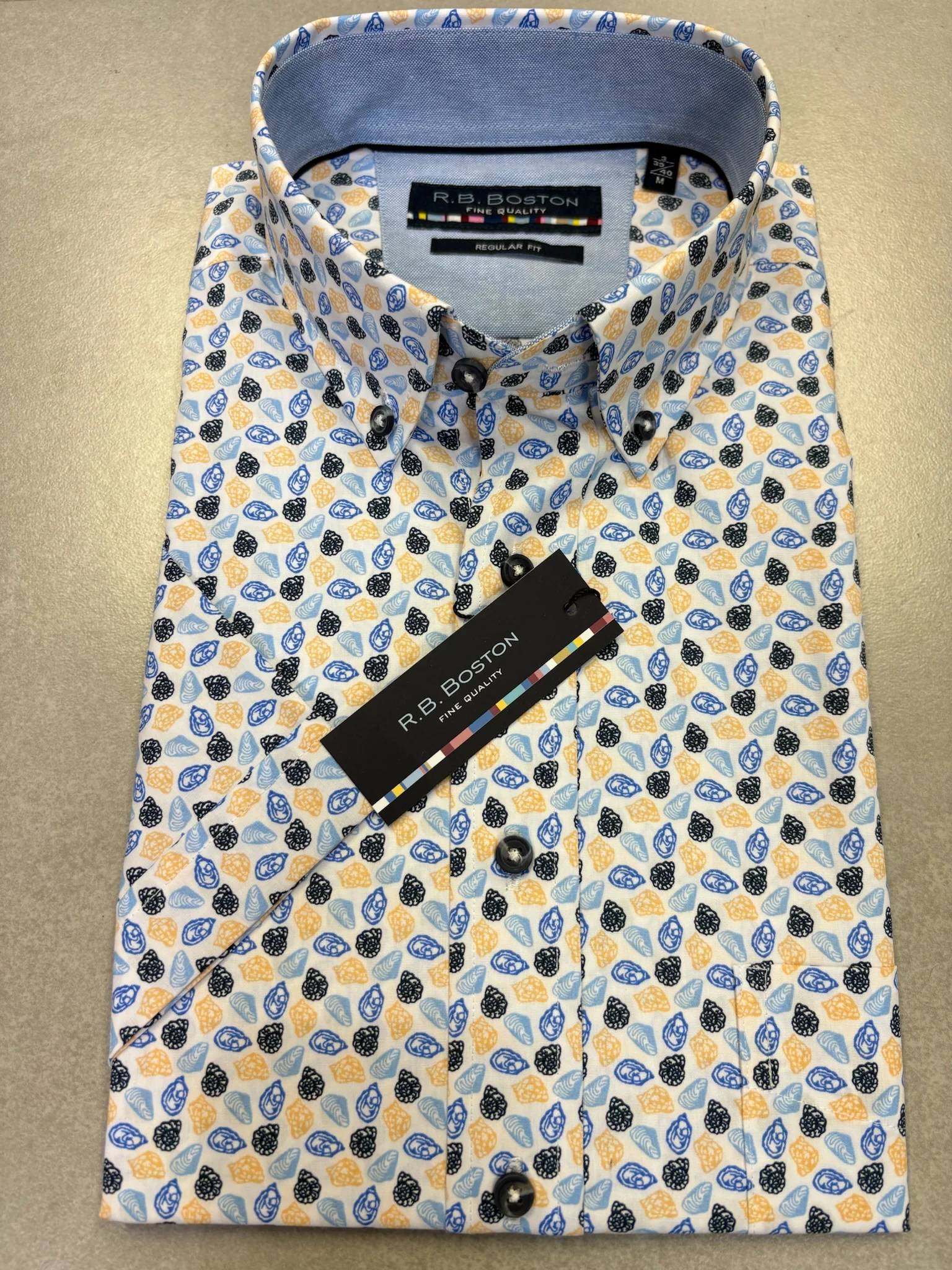 RB Boston Seashell Short Sleeve Shirt - Multi 604 - Image 4