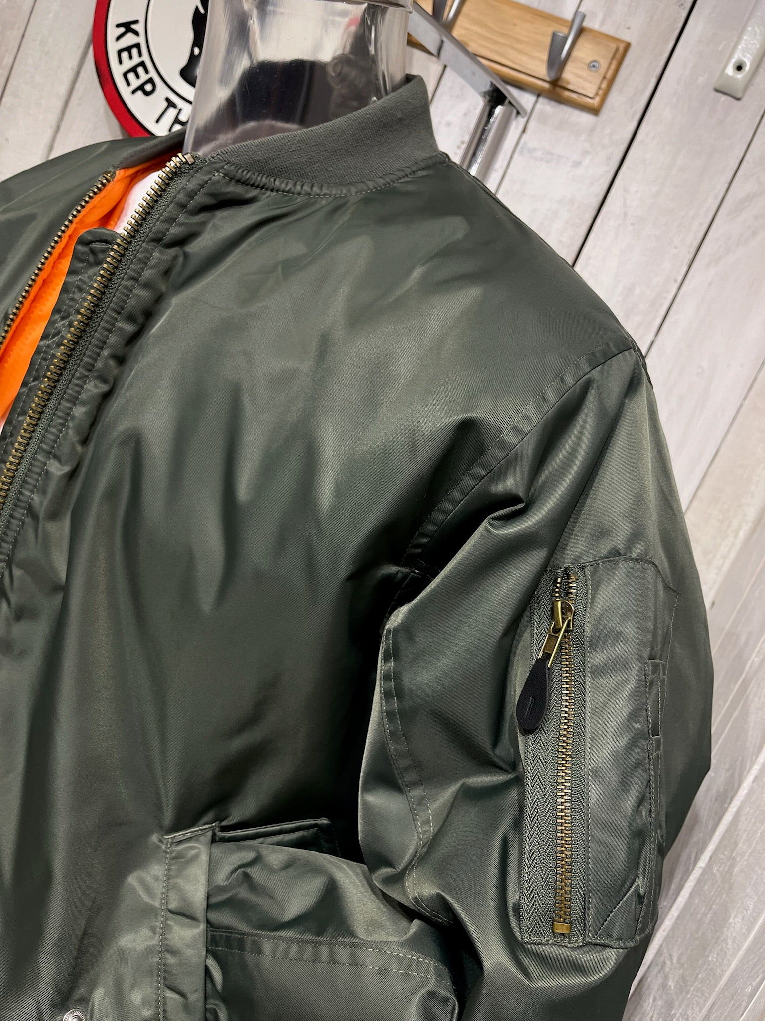 Relco 1964 MA-1 Bomber Jacket - Khaki - Image 2