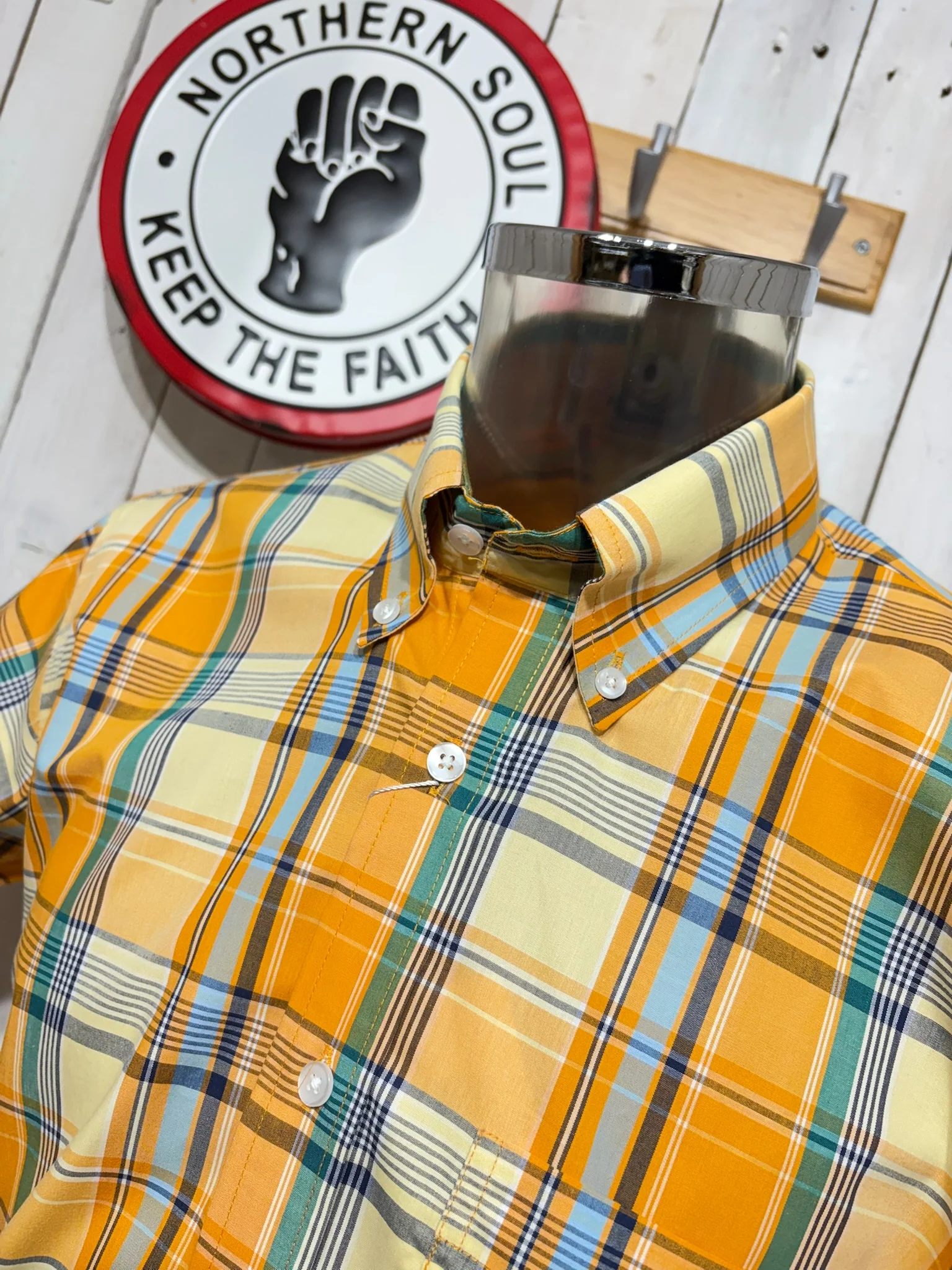Relco Check Shirt - CK30 SS26 Orange - Image 2