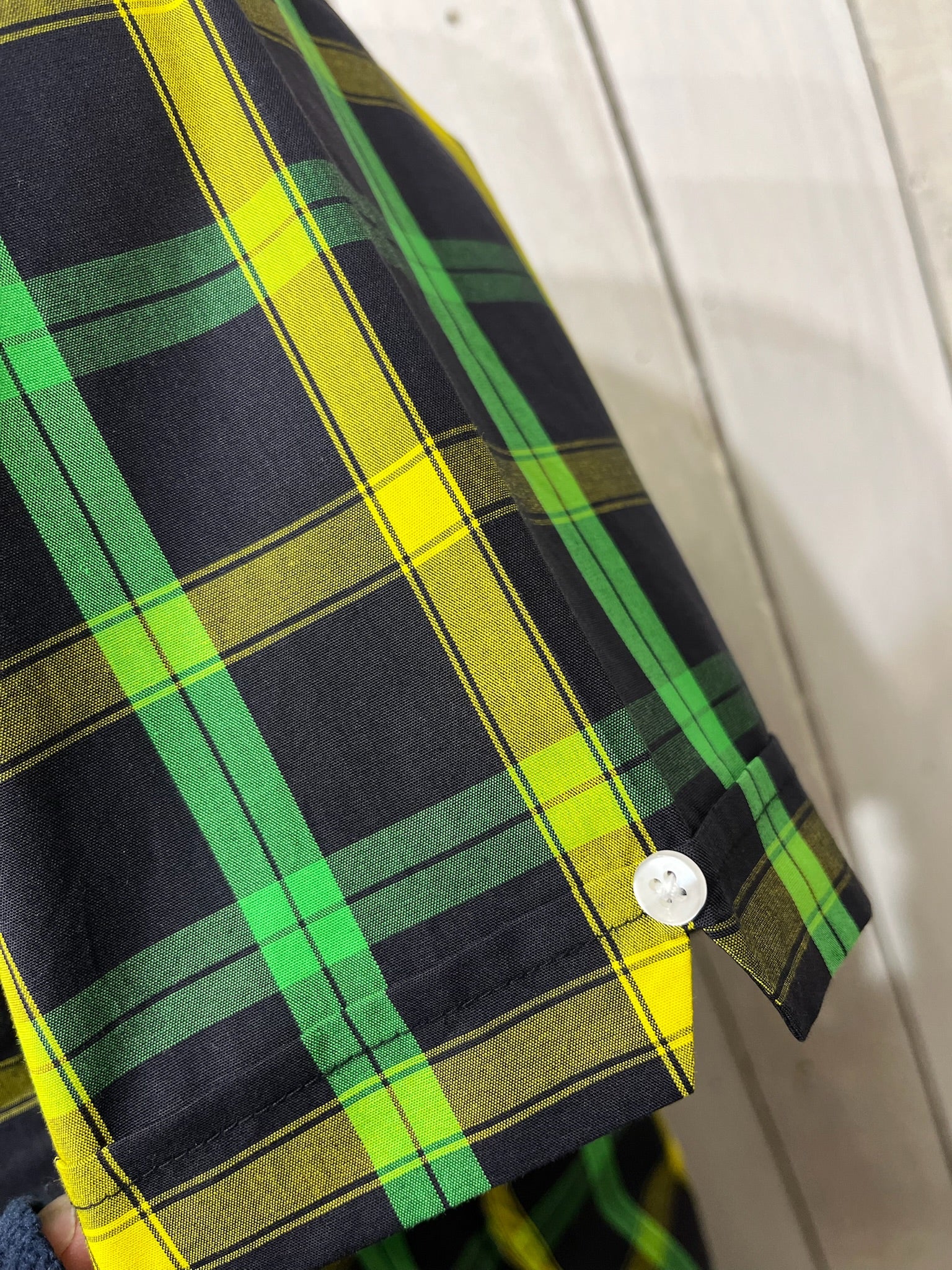 Relco Check Shirt - Black / Yellow - JAMAICA - Image 4
