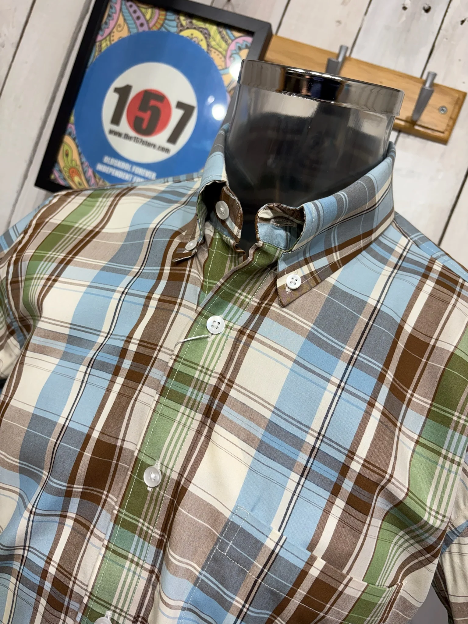 Relco Check Shirt - NEW SS26 - Sky - Image 2