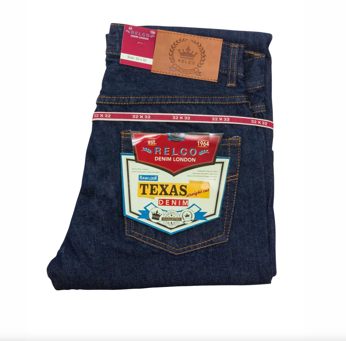Relco Texas Selvedge Straight Cut Jeans - Denim - Image 2