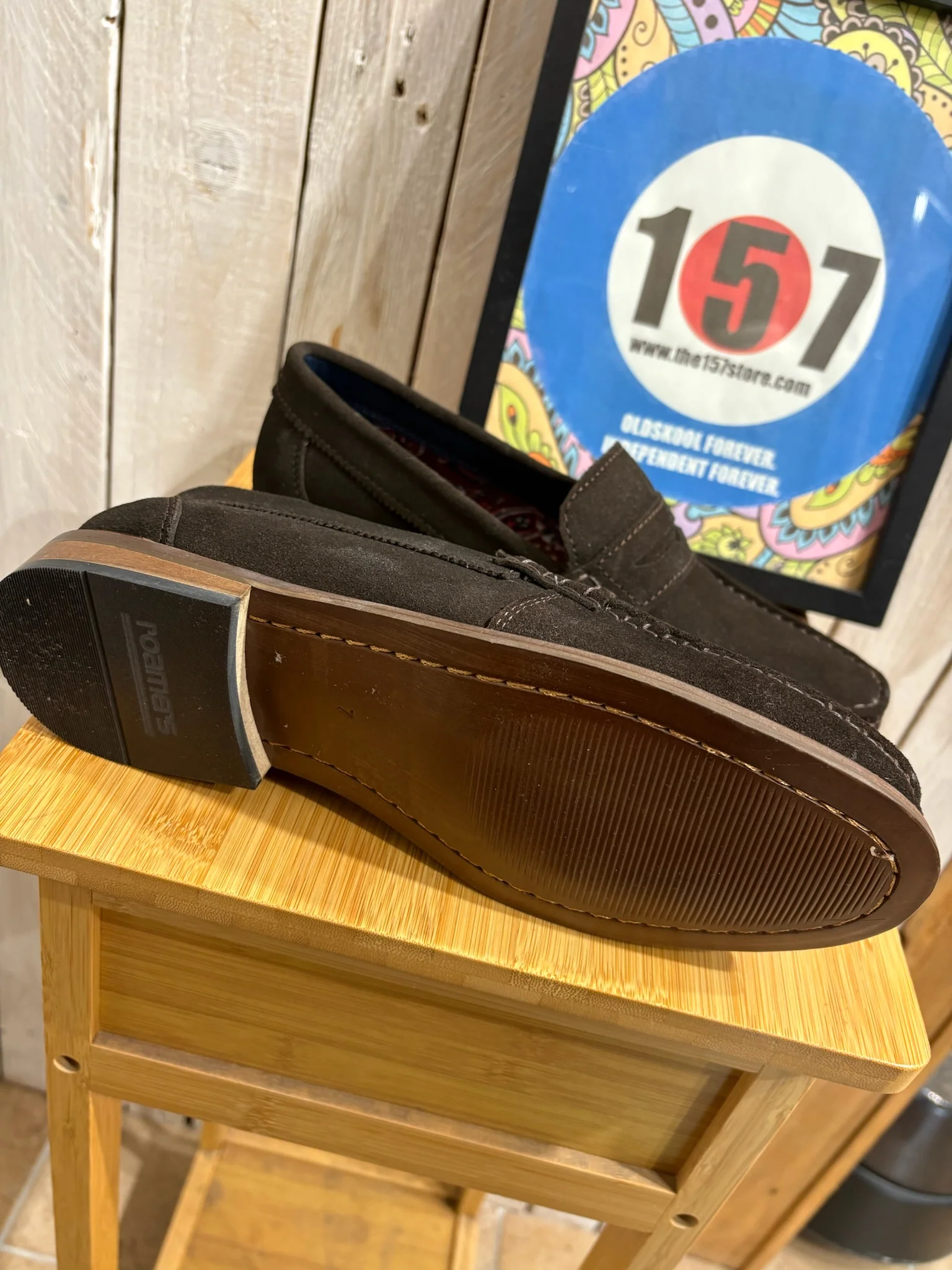 Roamers Casual Slip On Shoes - Dark Brown - Image 2