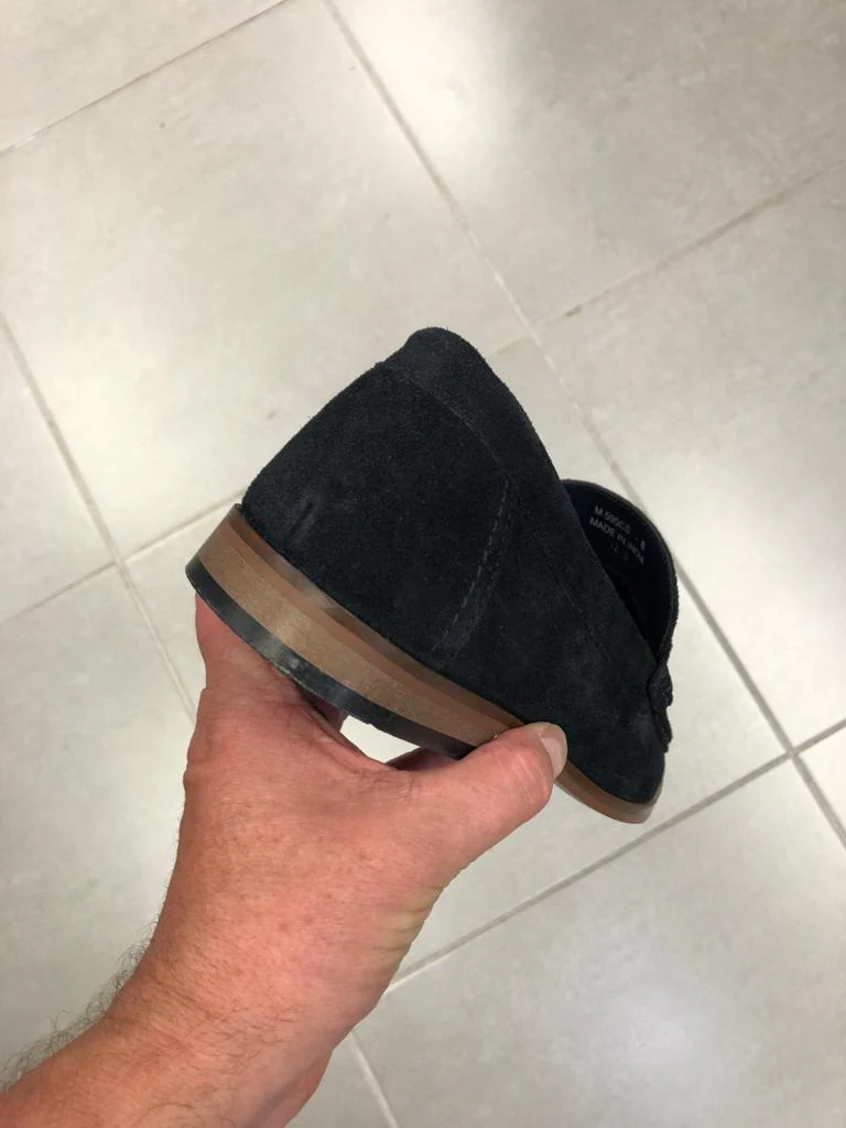 Suede Bar Top Loafer - Navy - Image 4