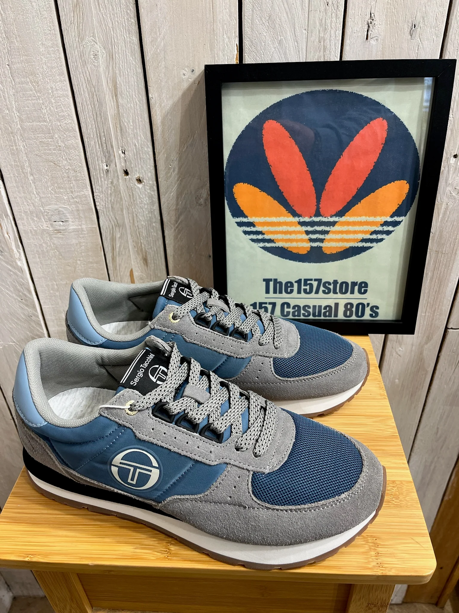 Sergio Tacchini 2025 Venezia Trainers - Grey Blue Black - Image 2