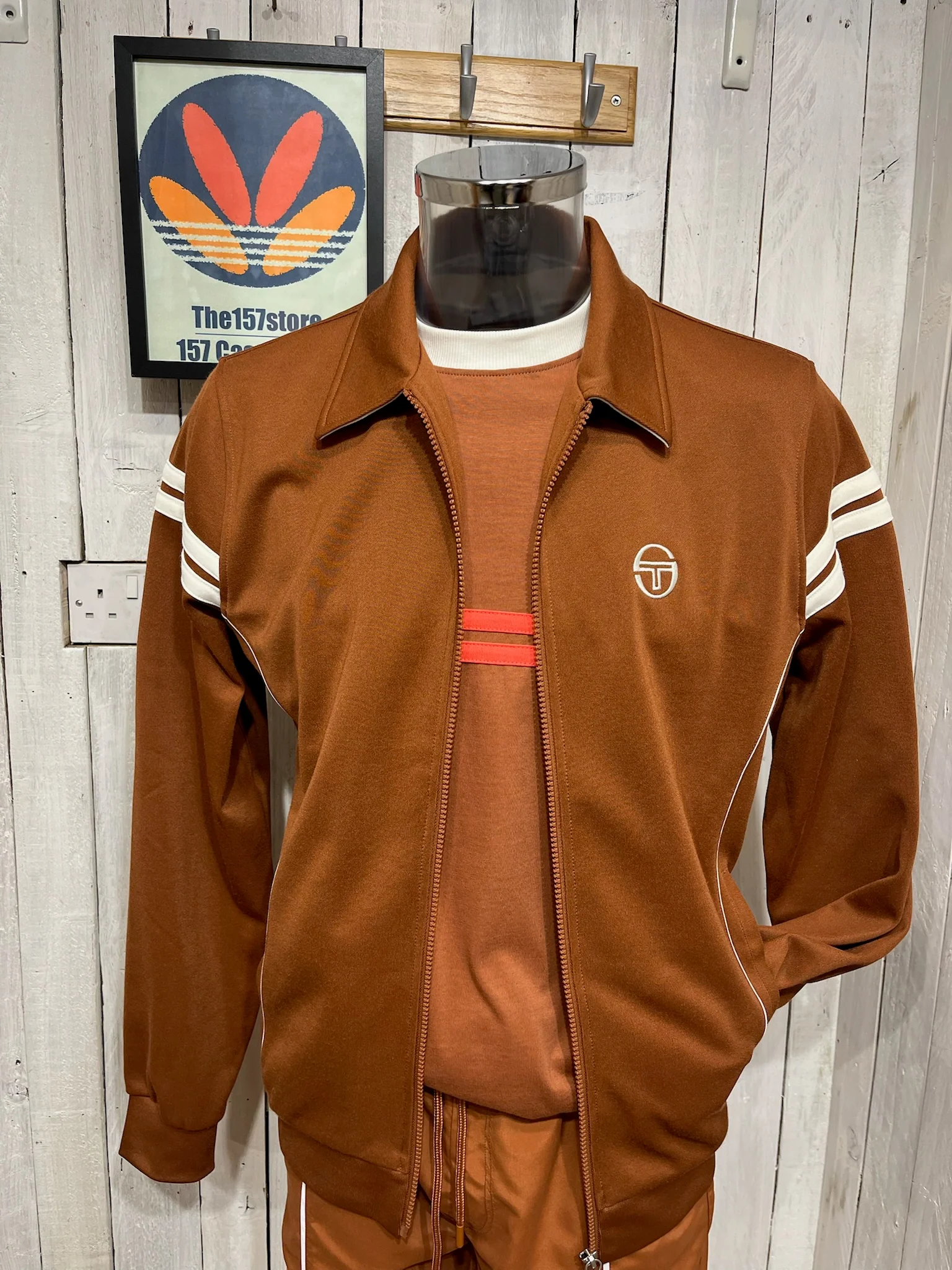 Sergio Tacchini Armando Track Top - Mocha