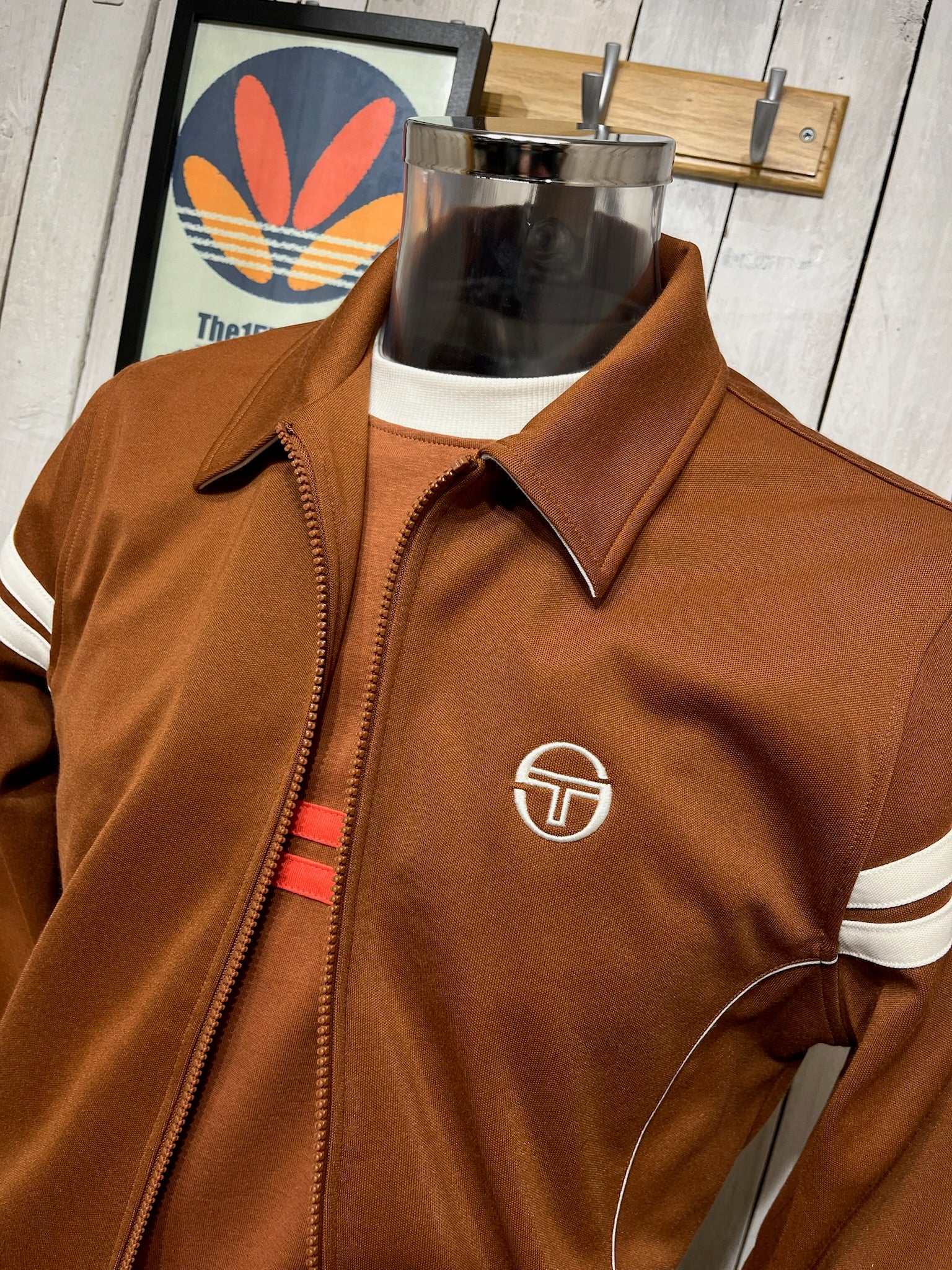 Sergio Tacchini Armando Track Top - Mocha - Image 6