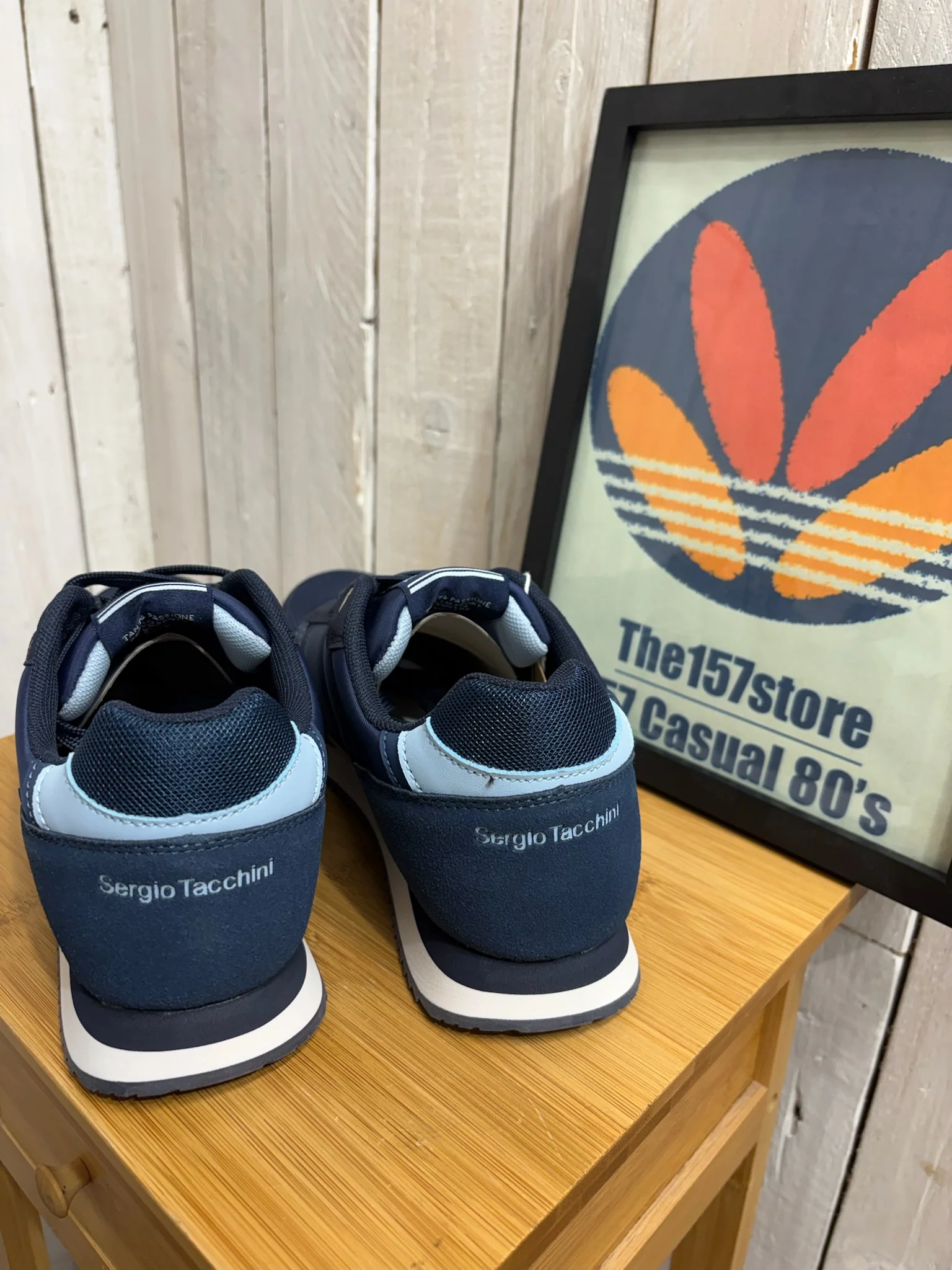 Sergio Tacchini Bergamo 1966 Trainers - Navy White Vintage Indigo 4859 - Image 3