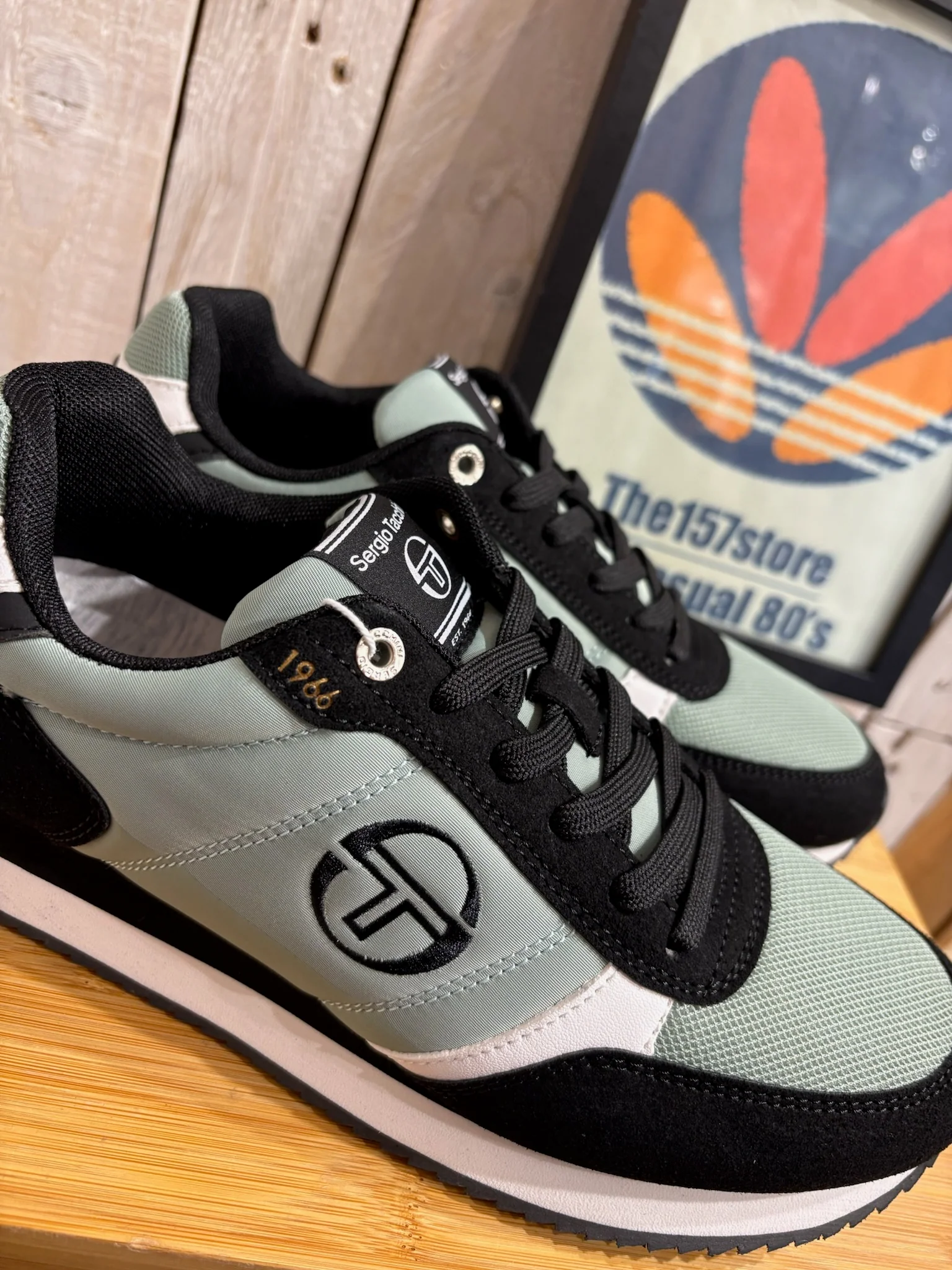 Sergio Tacchini Bergamo Trainers - Iceberg Green / White / Black 4860 - Image 2