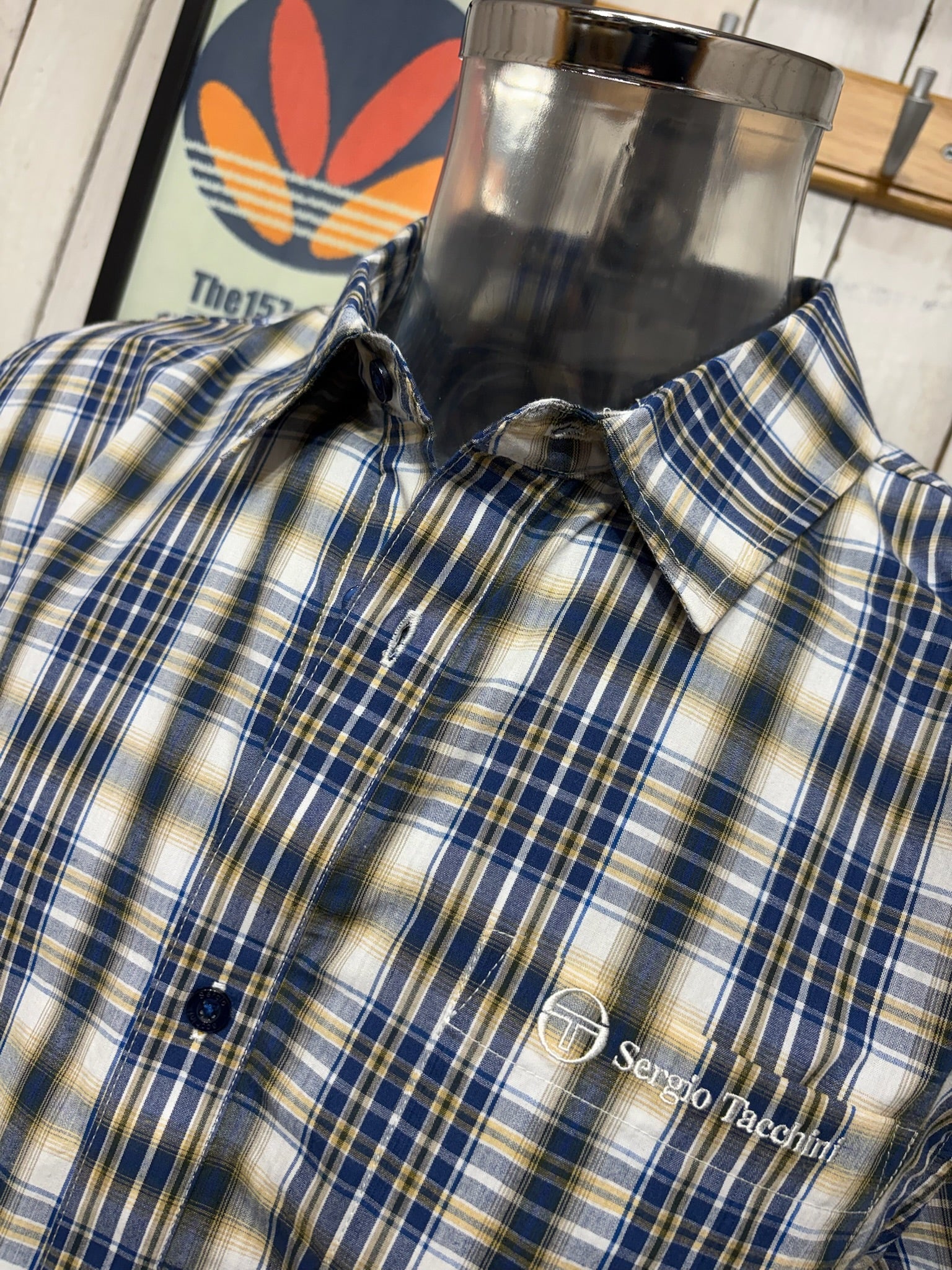Sergio Tacchini Bradley Shirt - Maritime Blue (00's Re-Issue) - Image 2