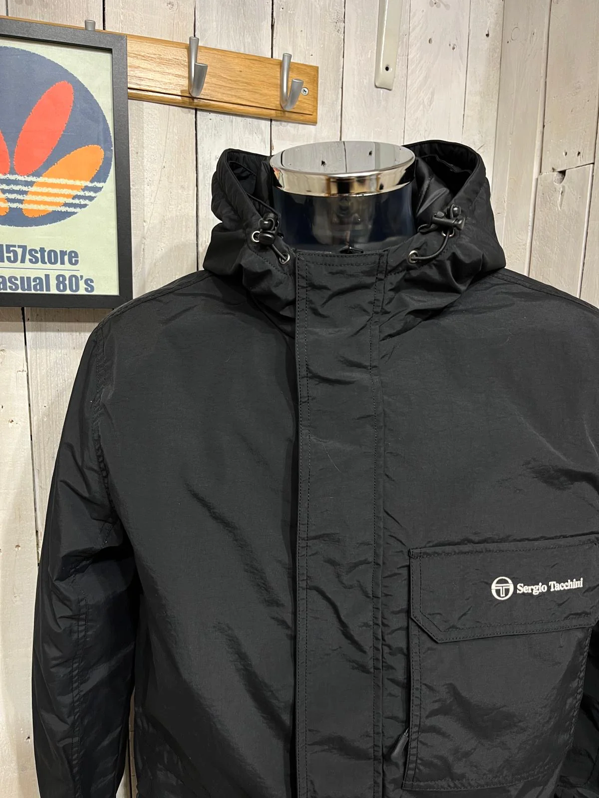 Sergio Tacchini Budge Parka Coat - Black (Detachable Fur)